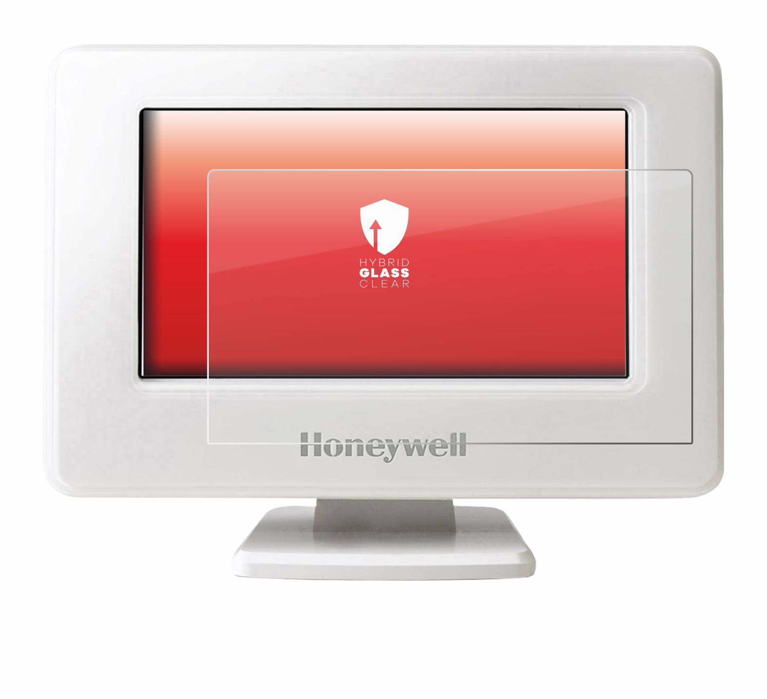 upscreen Hybrid Glass Clear Premium Schutzglas Folie für Honeywell Evohome