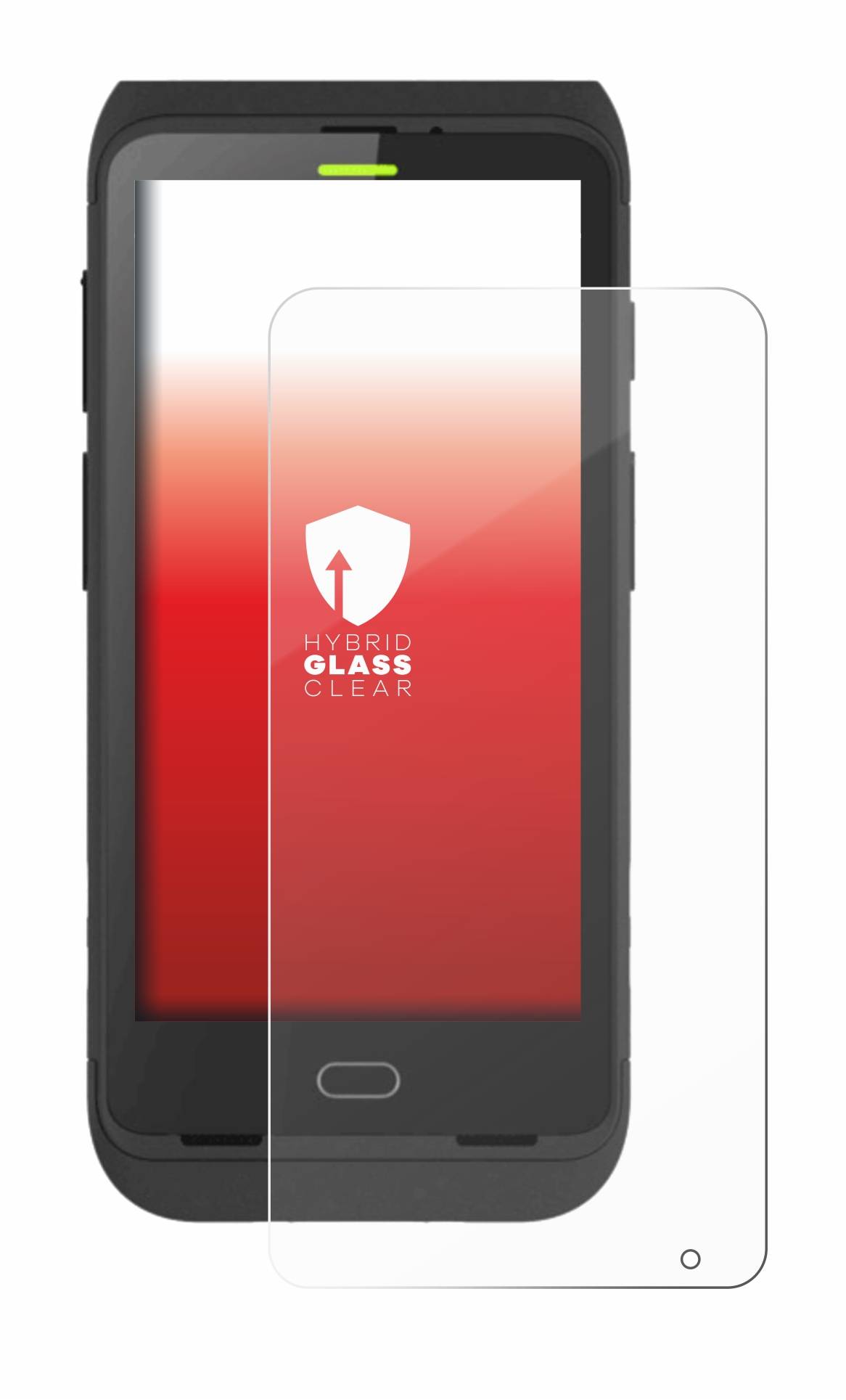 upscreen Hybrid Glass Clear Premium Schutzglas Folie für Honeywell Dolphin