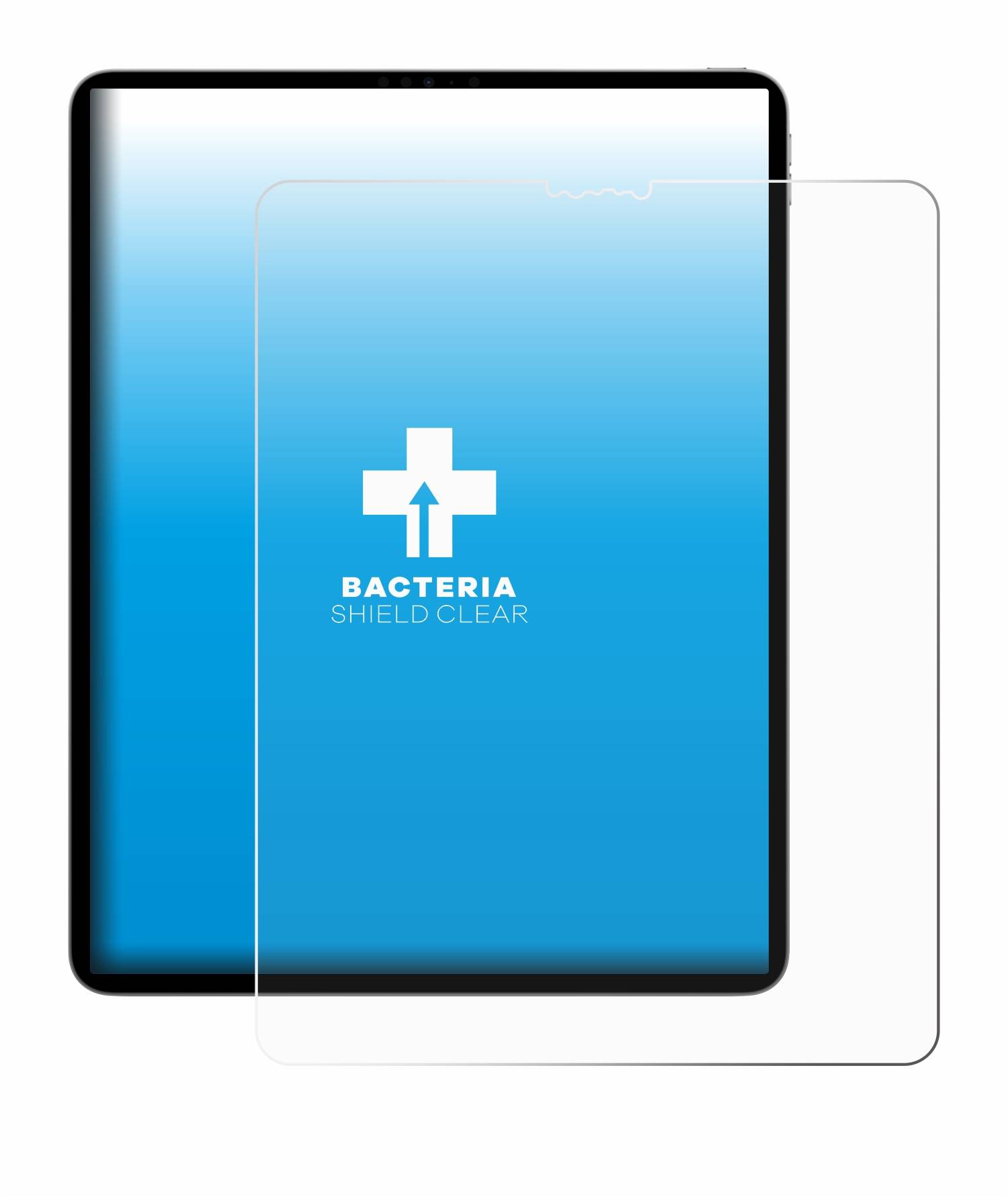 upscreen Bacteria Shield Clear Premium Antibakterielle Displayschutzfolie für Apple iPad Pro