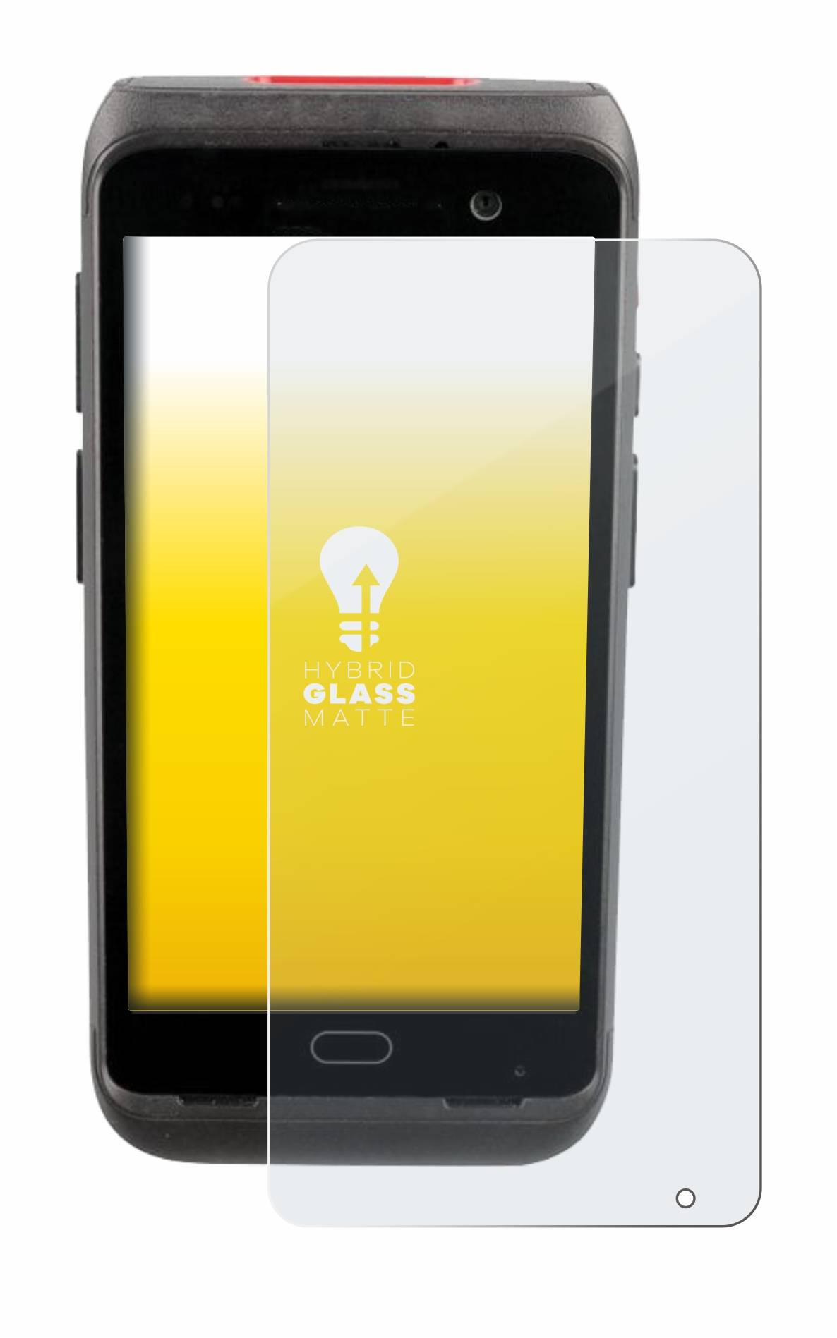 upscreen Hybrid Glass Matte Premium Schutzglas Folie für Honeywell CT40