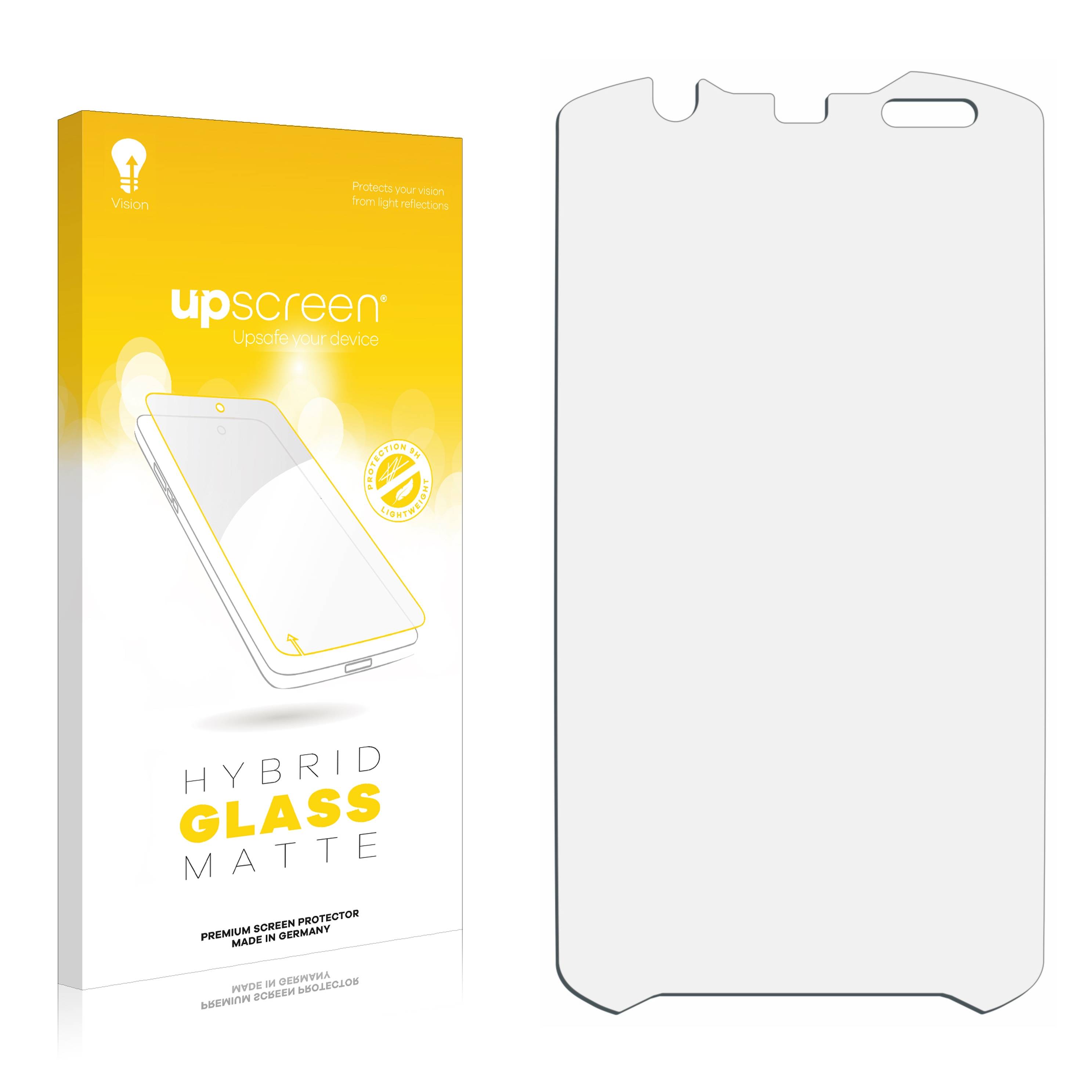 upscreen Hybrid Glass Matte Premium Schutzglas Folie für Zebra