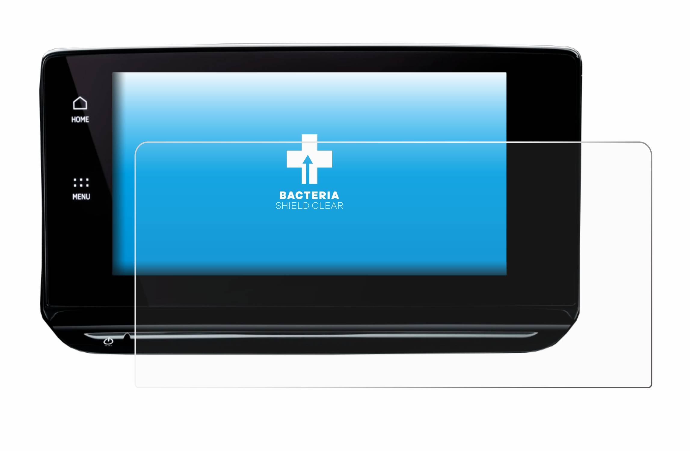 upscreen Bacteria Shield Clear Premium Antibakterielle Displayschutzfolie für Skoda Octavia