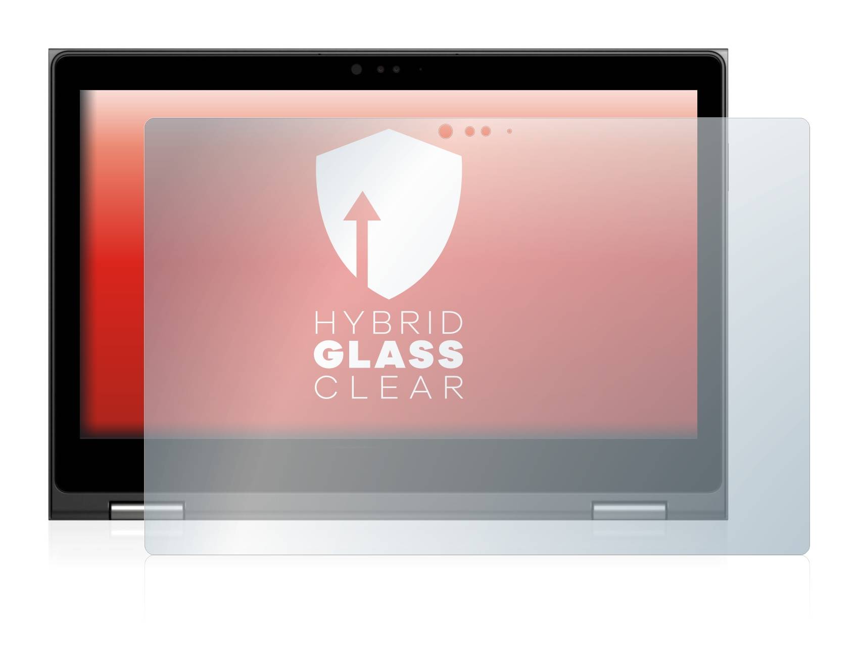 upscreen Hybrid Glass Clear Premium Schutzglas Folie für Dell Inspiron 15 5579