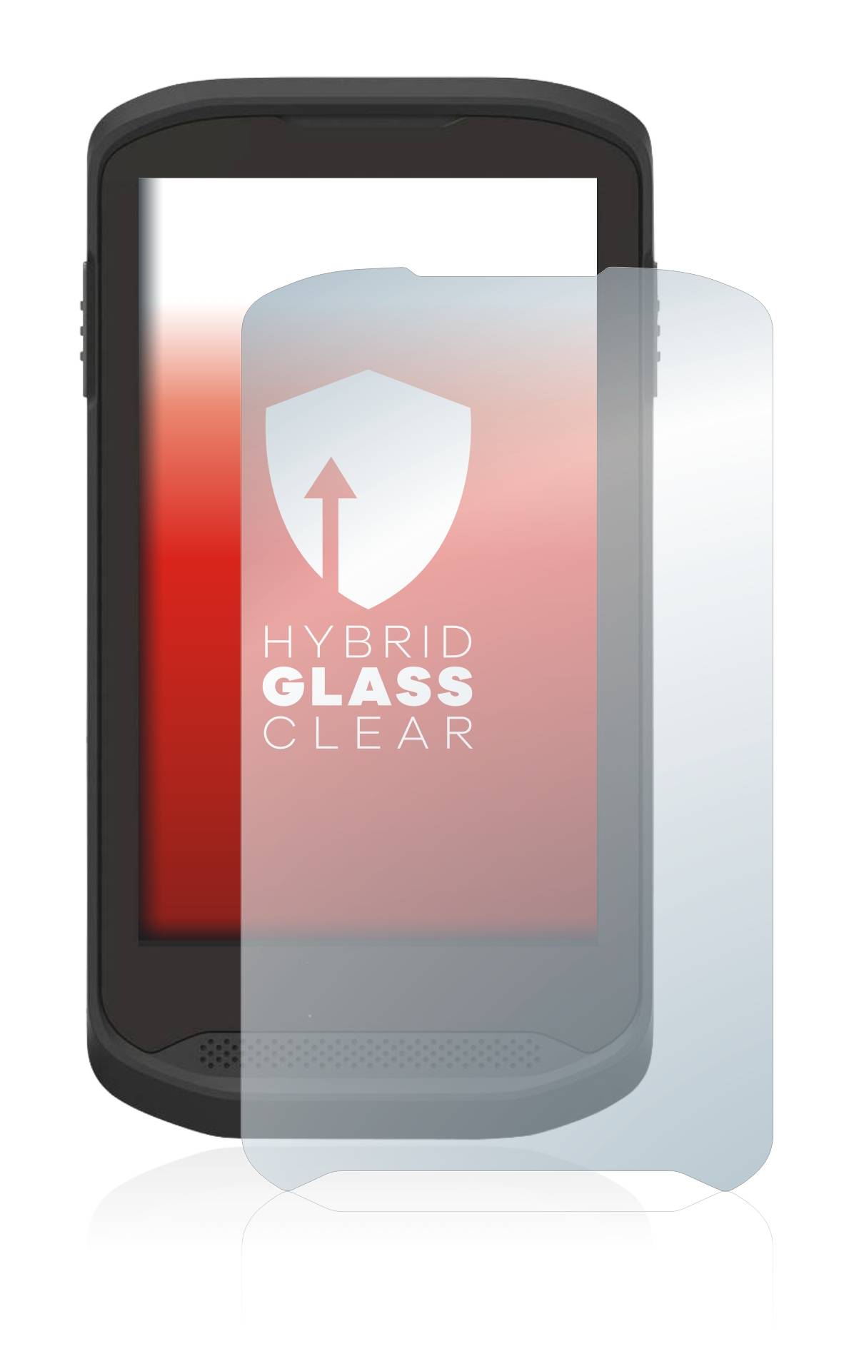 upscreen Hybrid Glass Clear Premium Schutzglas Folie für Zebra TC20