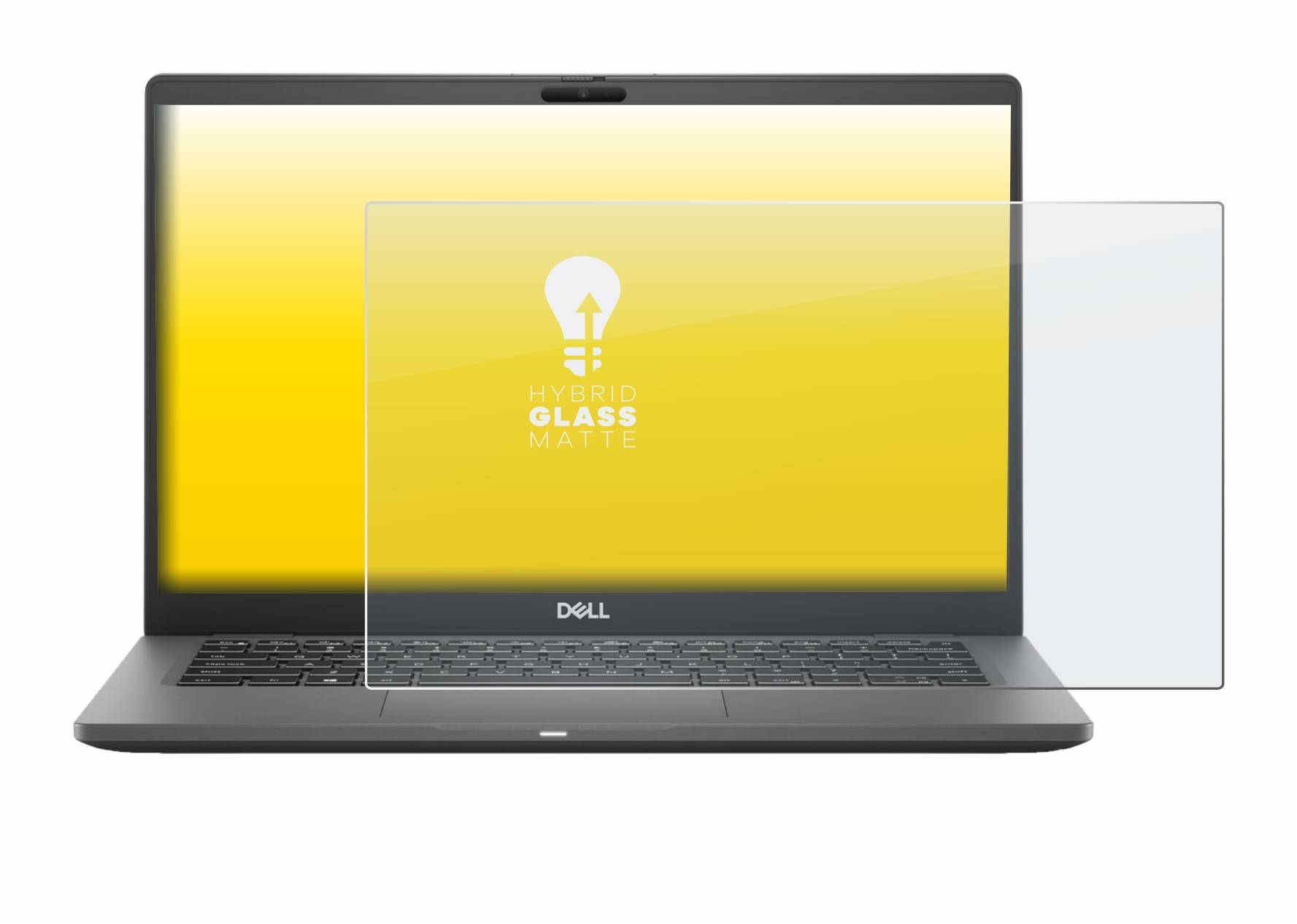 upscreen Hybrid Glass Matte Premium Schutzglas Folie für Dell Latitude 14 7410