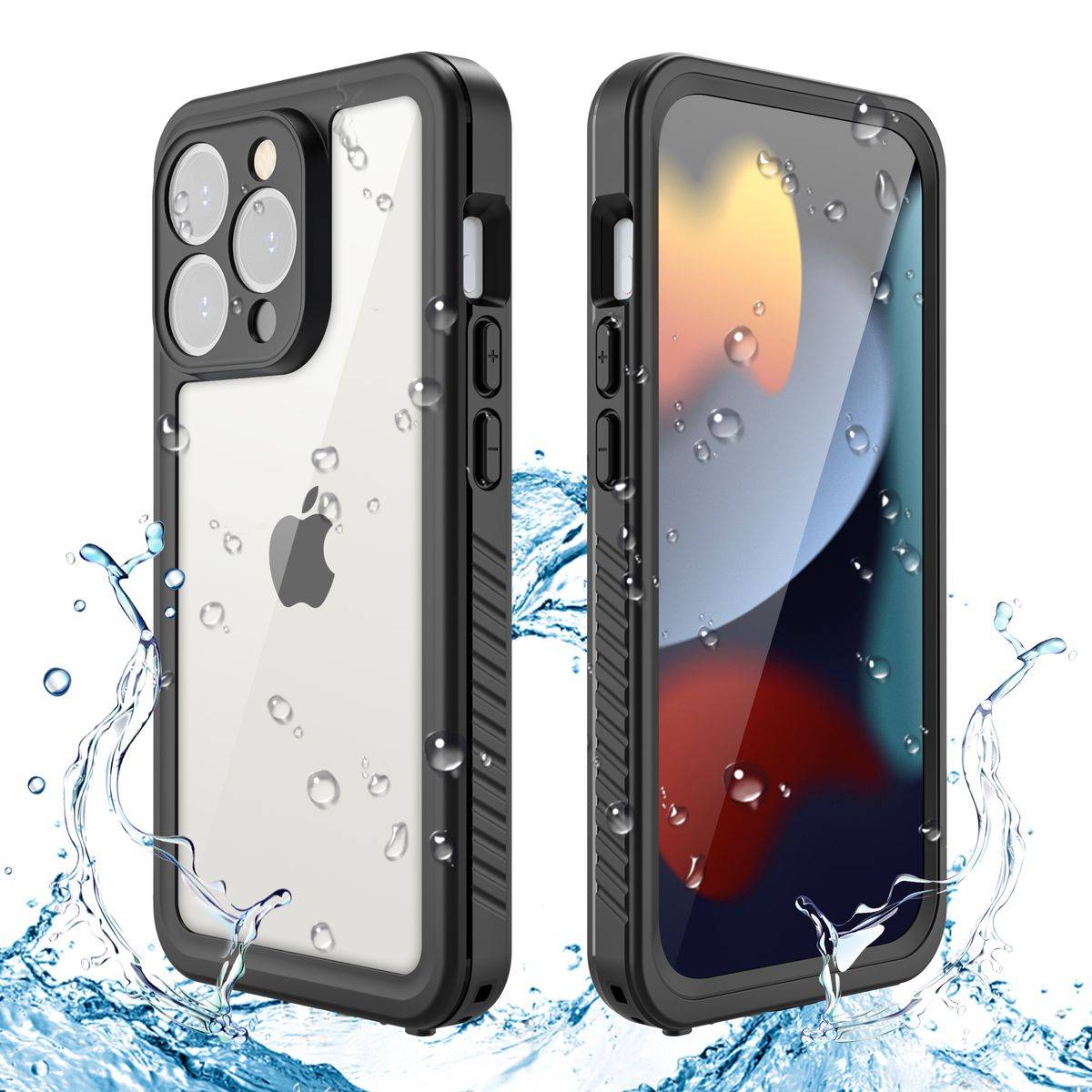 Für Apple iPhone 15 Pro Max 360 Grad Full Body Wasserdichte Hülle