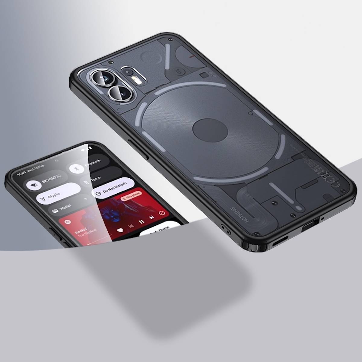 Für Nothing Phone 2 Armor Hartschalen TPU PC Transparente Schutzhülle