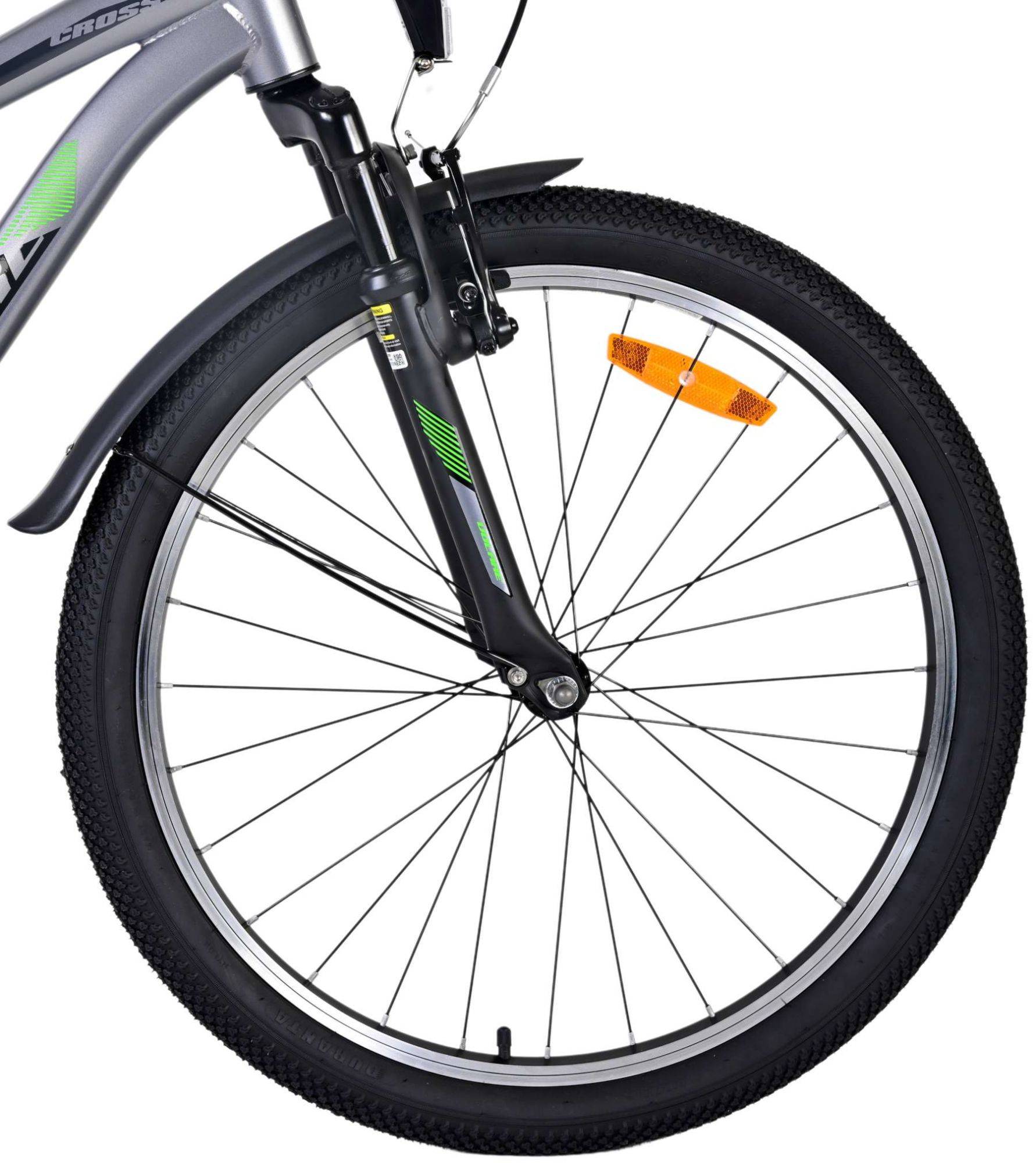 Volare Cross Childrens Bicycle - Jungen - 24 Zoll - Dunkelgrau - 18 Gänge