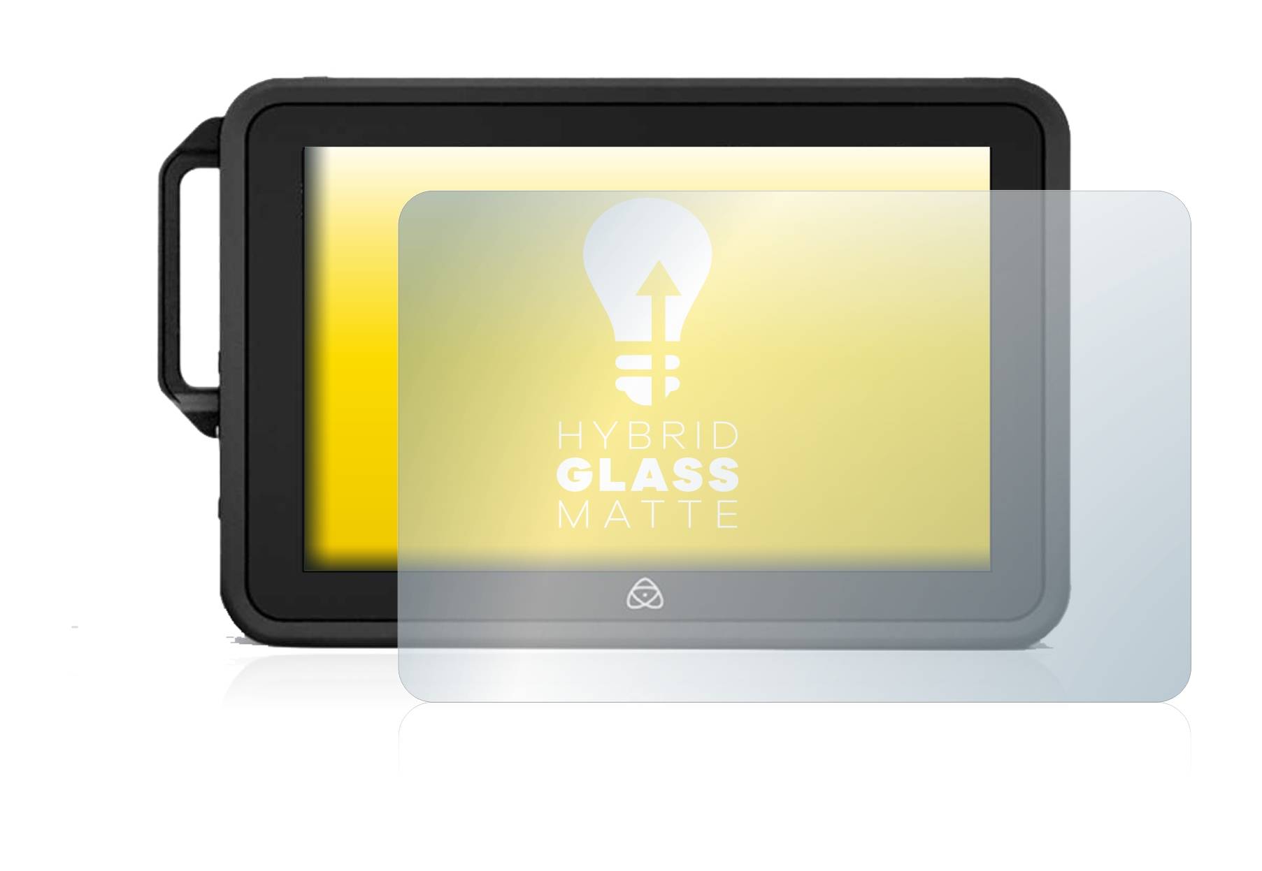 upscreen Hybrid Glass Matte Premium Schutzglas Folie für Atomos Shogun