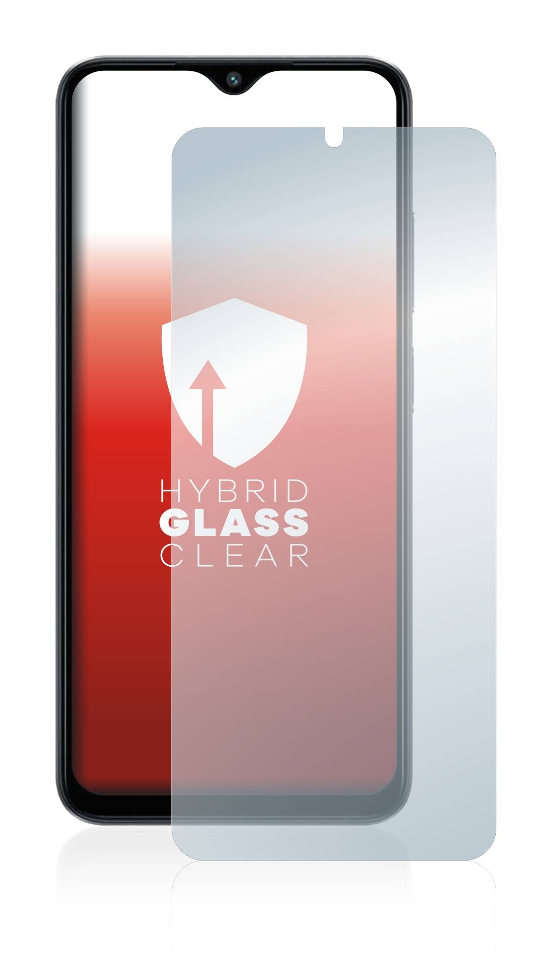 upscreen Flexible Panzerglasfolie für Xiaomi Poco M5 Schutzglas 9H Hybridglas Klar