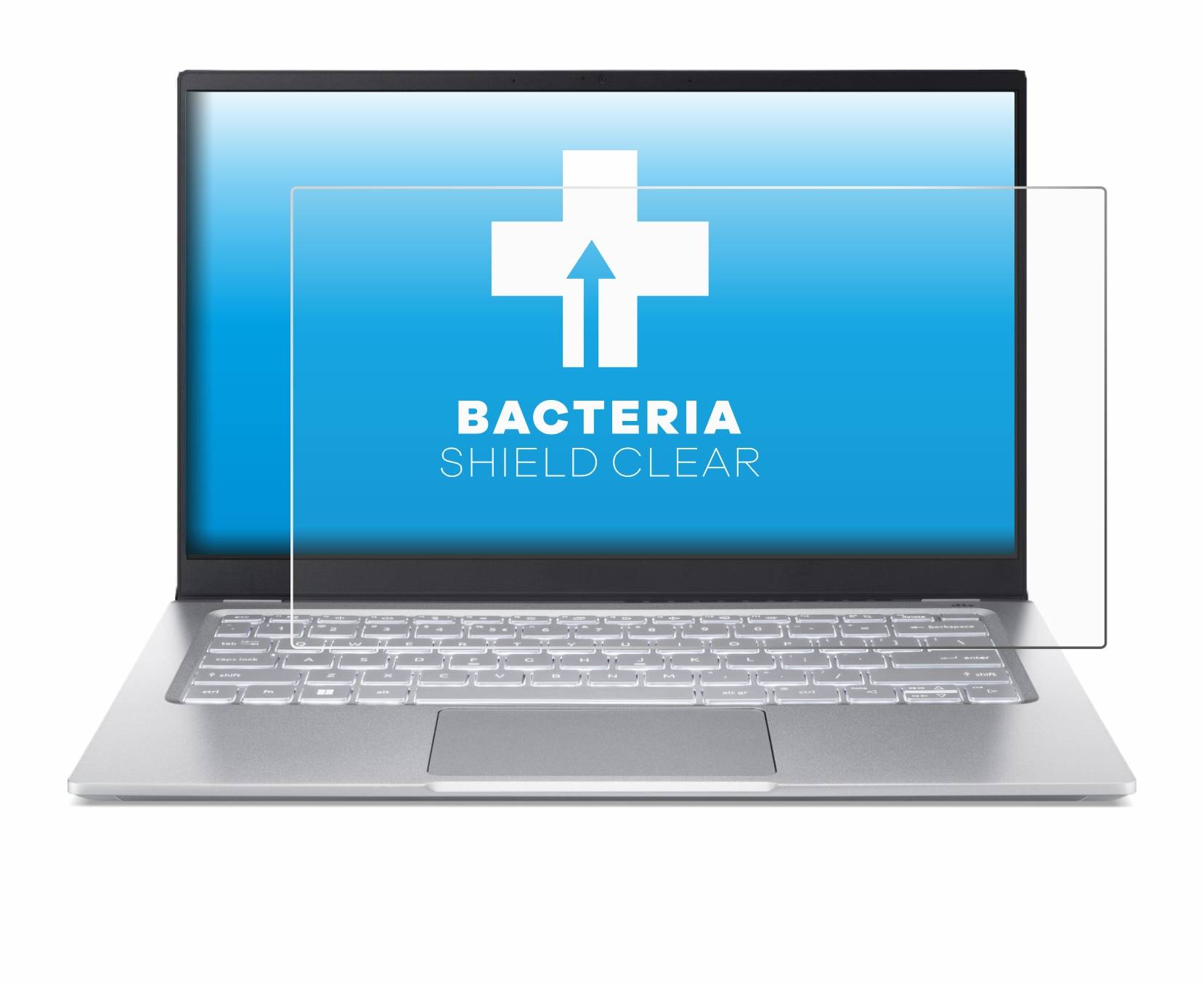 upscreen Bacteria Shield Clear Premium Antibakterielle Displayschutzfolie für Acer Swift 3