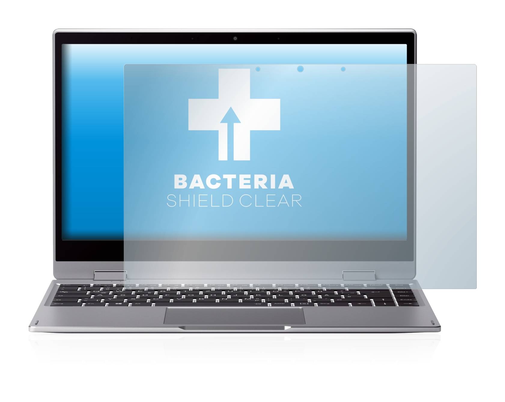 upscreen Bacteria Shield Clear Premium Antibakterielle Displayschutzfolie für Medion Akoya