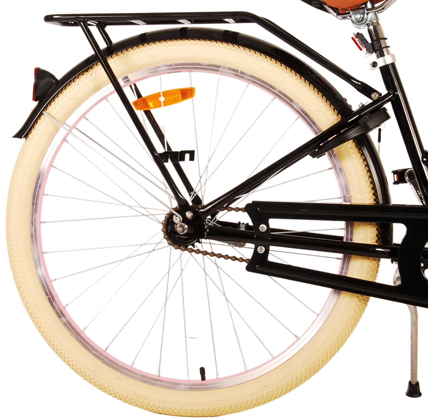 Volare Exzellente Kinderfahrrad - Mädchen - 26 Zoll - Schwarz - Zwei Handbremsen