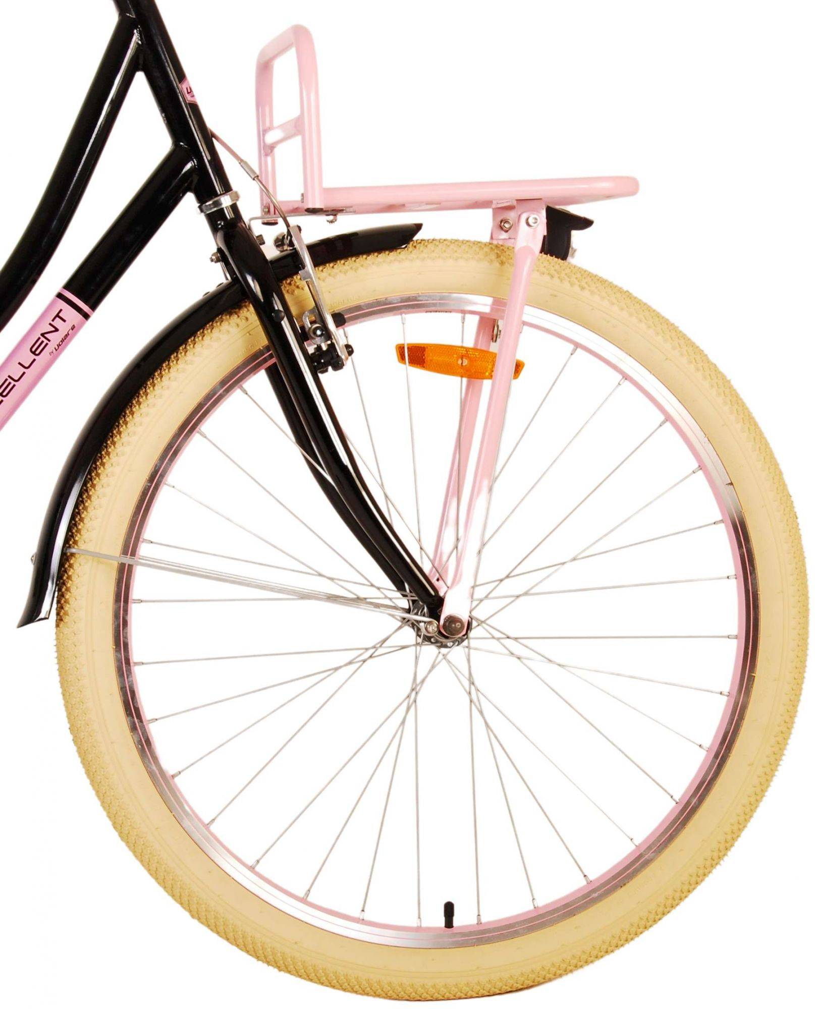 Volare Exzellente Kinderfahrrad - Mädchen - 26 Zoll - Schwarz - Zwei Handbremsen
