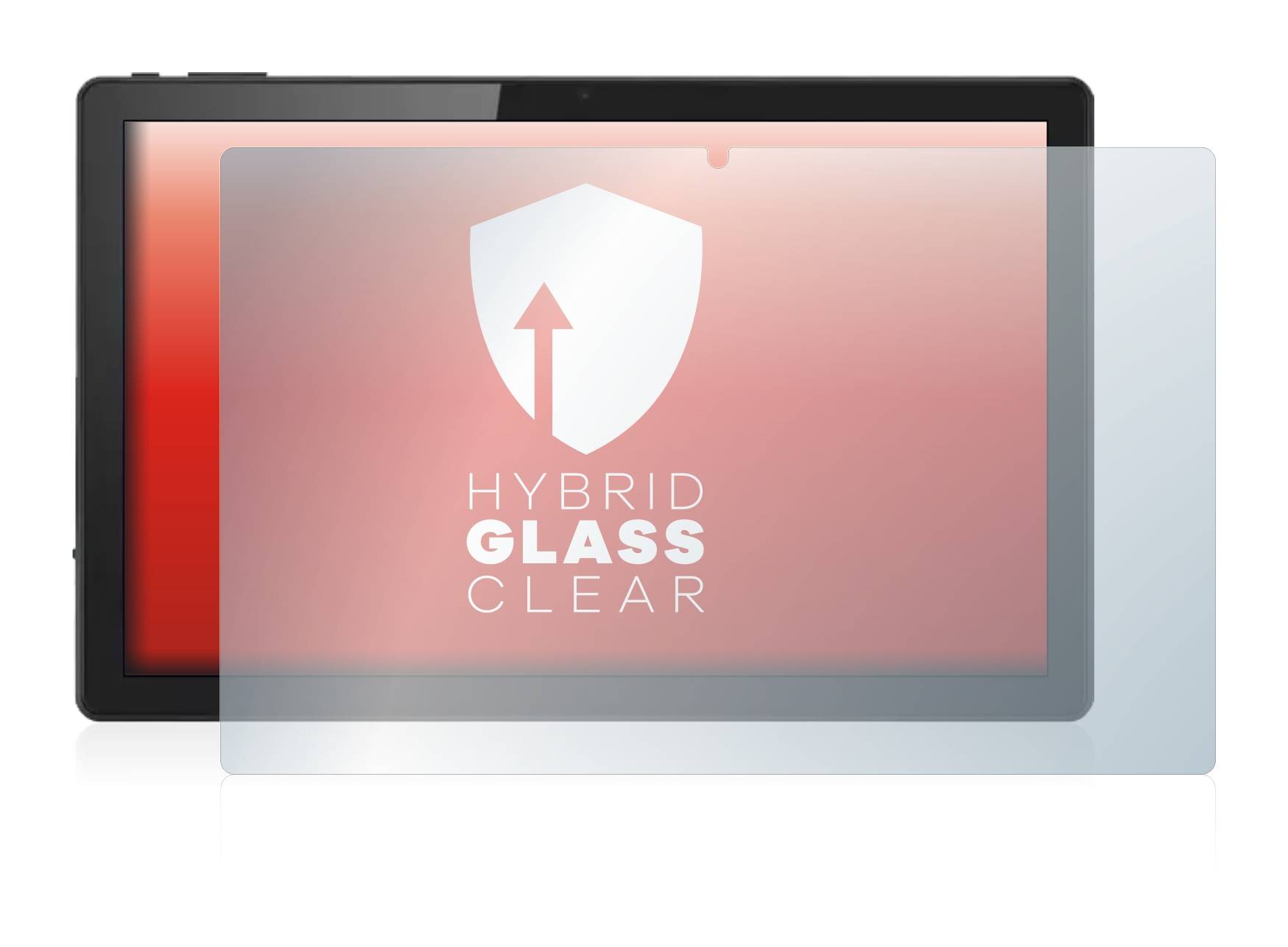 upscreen Hybrid Glass Clear Premium Schutzglas Folie für Acer ACTAB1422