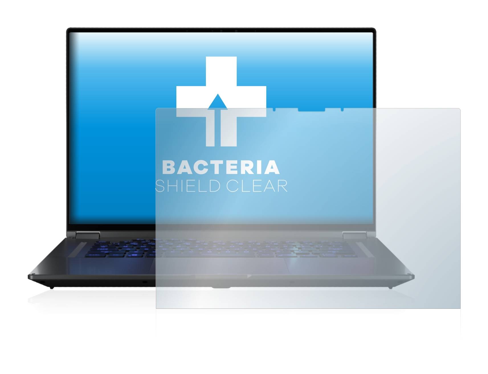 upscreen Bacteria Shield Clear Premium Antibakterielle Displayschutzfolie für Asus ROG Flow
