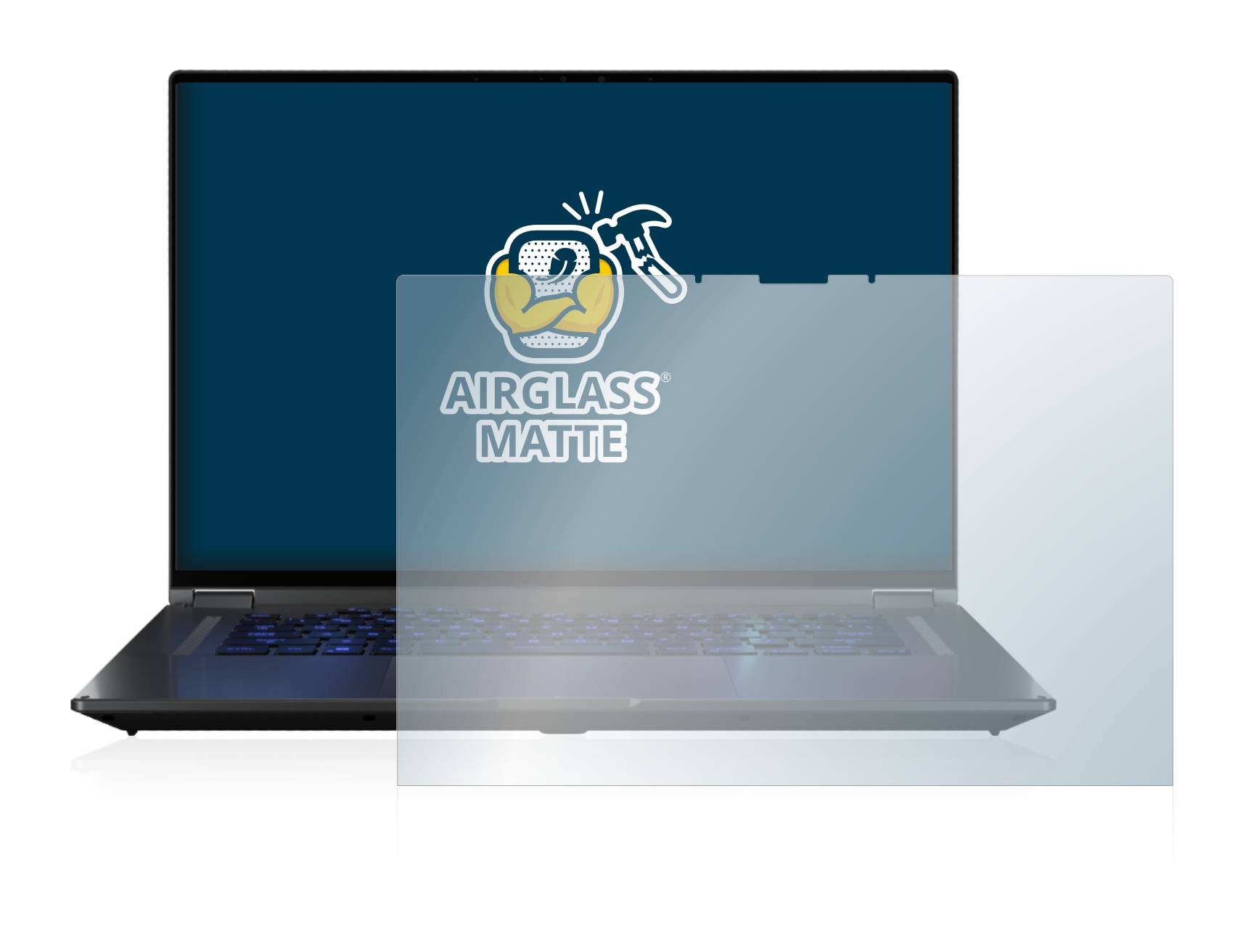 BROTECT AirGlass Flexible Schutz Glas Folie für ASUS ROG Flow X16 Matt Entspiegelt