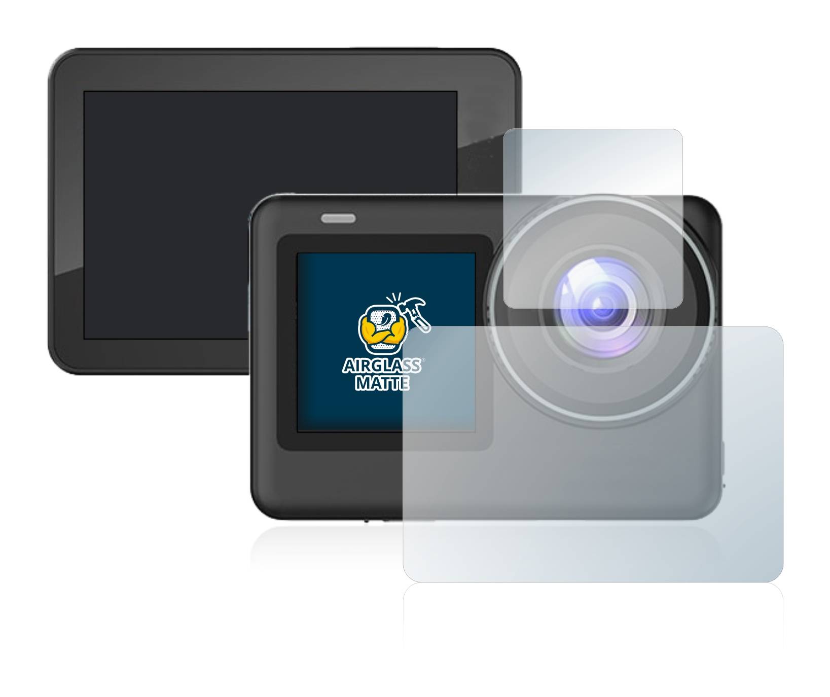 BROTECT AirGlass Matte Schutzglas Folie für SJCAM SJ10 Pro Dual