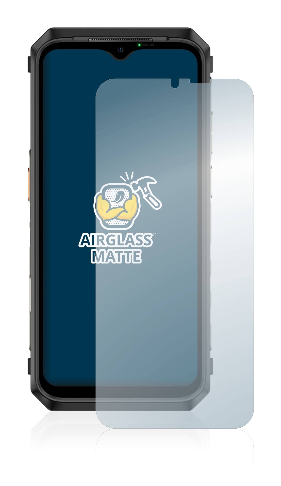 BROTECT AirGlass Flexible Schutz Glas Folie für Ulefone Power Armor 18T Matt Entspiegelt