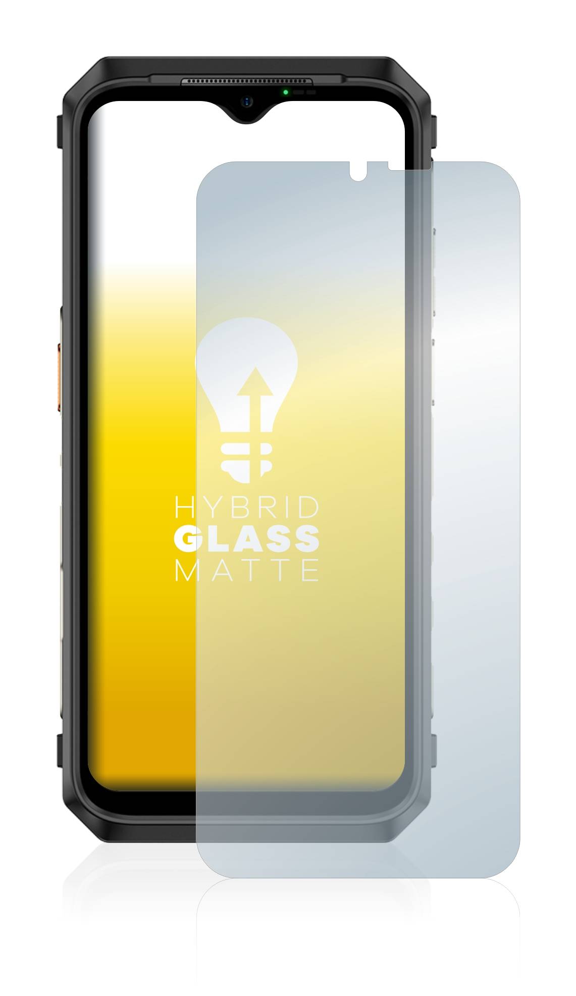 upscreen Flexible Schutz Glas Folie für Ulefone Power Armor 18T Schutzglas 9H Hybridglas Matt Entspiegelt