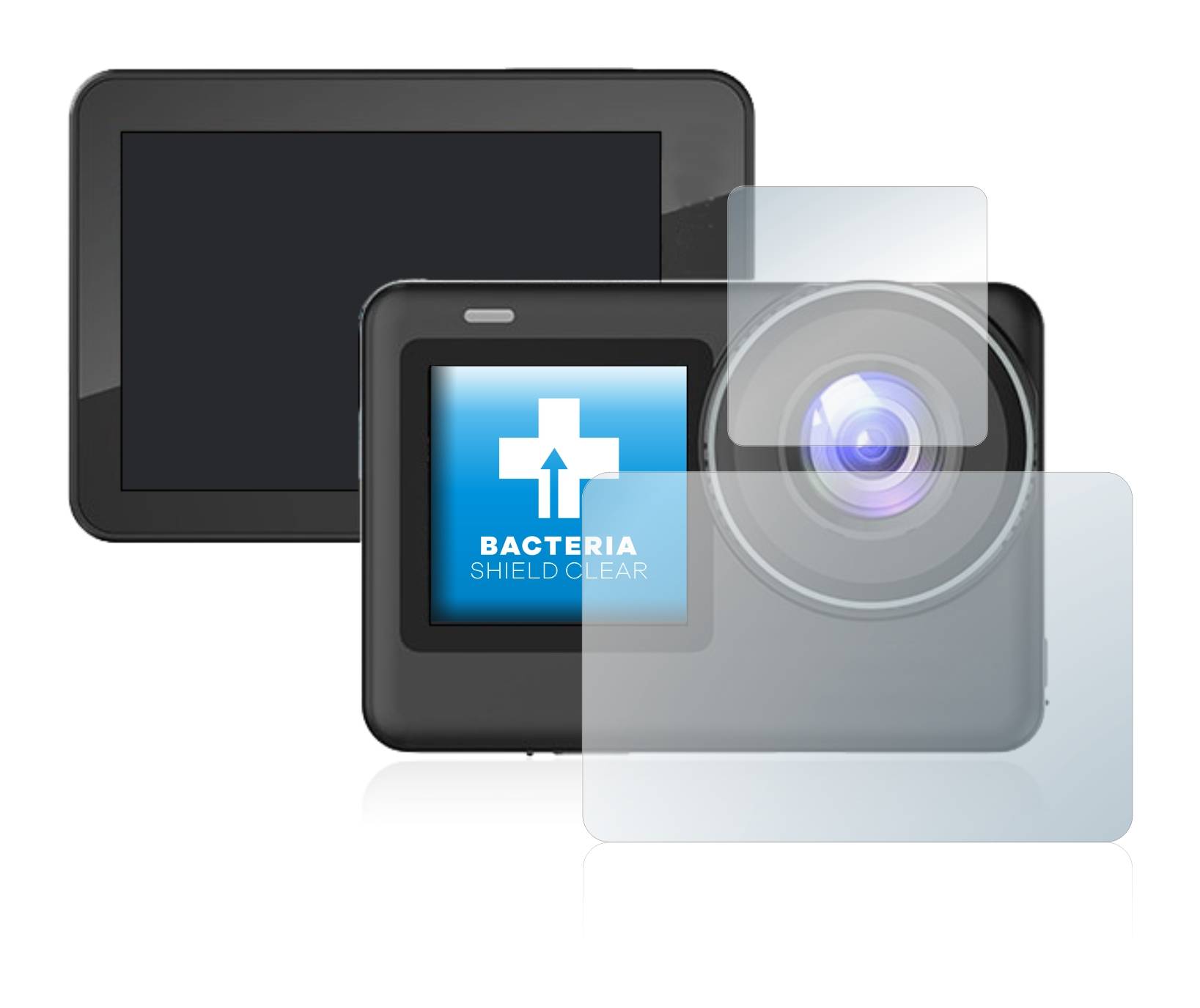 upscreen Bacteria Shield Clear Premium Antibakterielle Displayschutzfolie für SJCAM SJ10 Pro