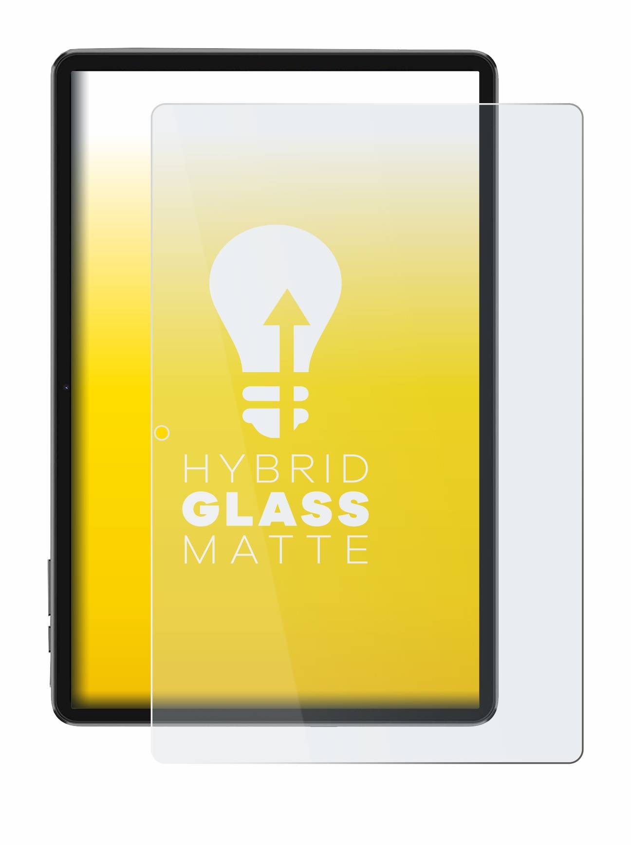 upscreen Hybrid Glass Matte Premium Schutzglas Folie für Blackview Tab 7
