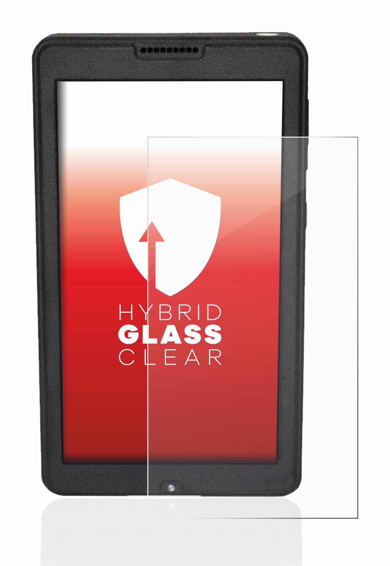 upscreen Hybrid Glass Clear Premium Schutzglas Folie für Naviter Oudie N
