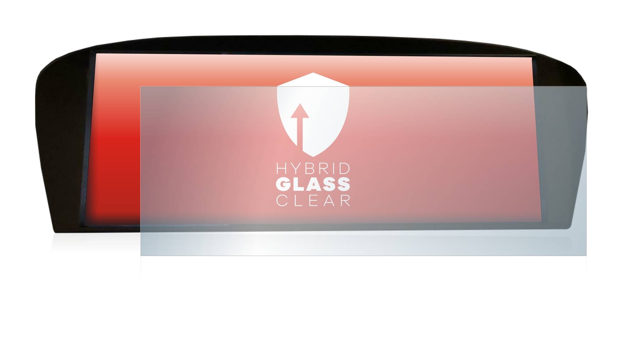 upscreen Hybrid Glass Clear Premium Schutzglas Folie für BMW E91 320d CiC