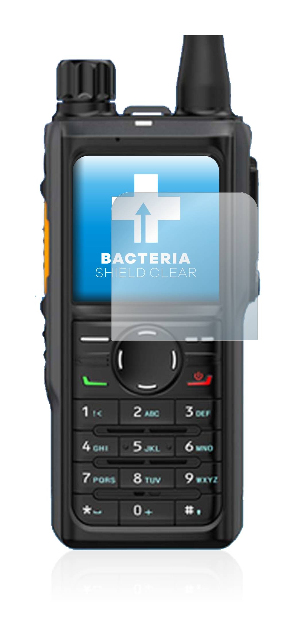 upscreen Bacteria Shield Clear Premium Antibakterielle Displayschutzfolie für Hytera HP