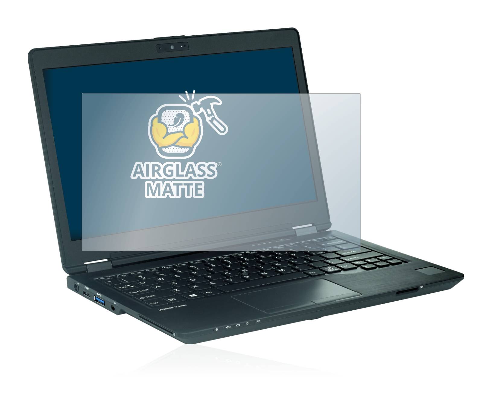 BROTECT AirGlass Matte Schutzglas Folie für Fujitsu Lifebook