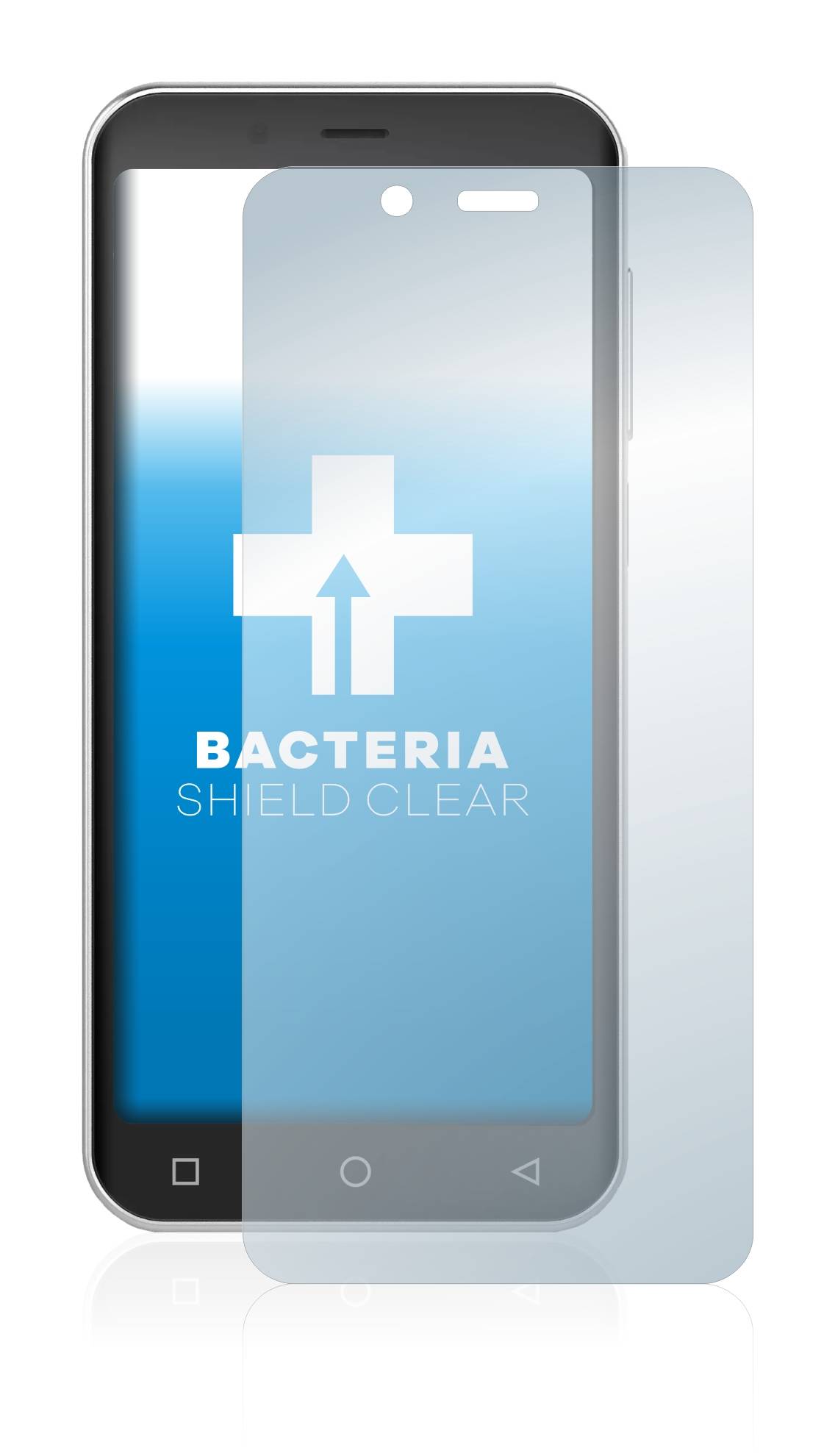 upscreen Schutzfolie für Peaq PSP400 Antibakterielle Folie Klar Anti-Kratzer