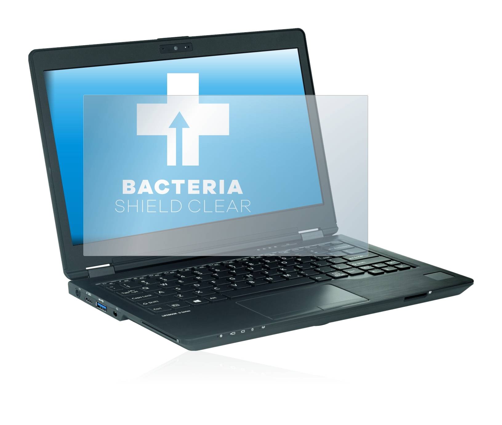 upscreen Bacteria Shield Clear Premium Antibakterielle Displayschutzfolie für Fujitsu