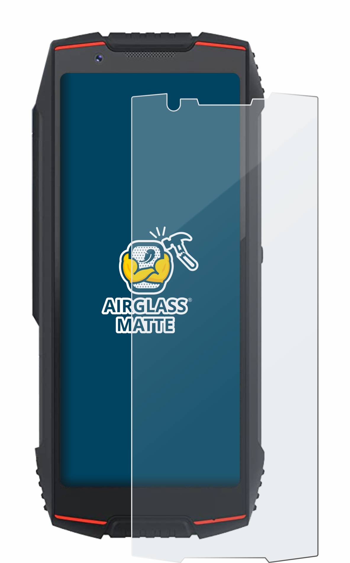 BROTECT AirGlass Flexible Schutz Glas Folie für Cubot King Kong Mini 3 Matt Entspiegelt