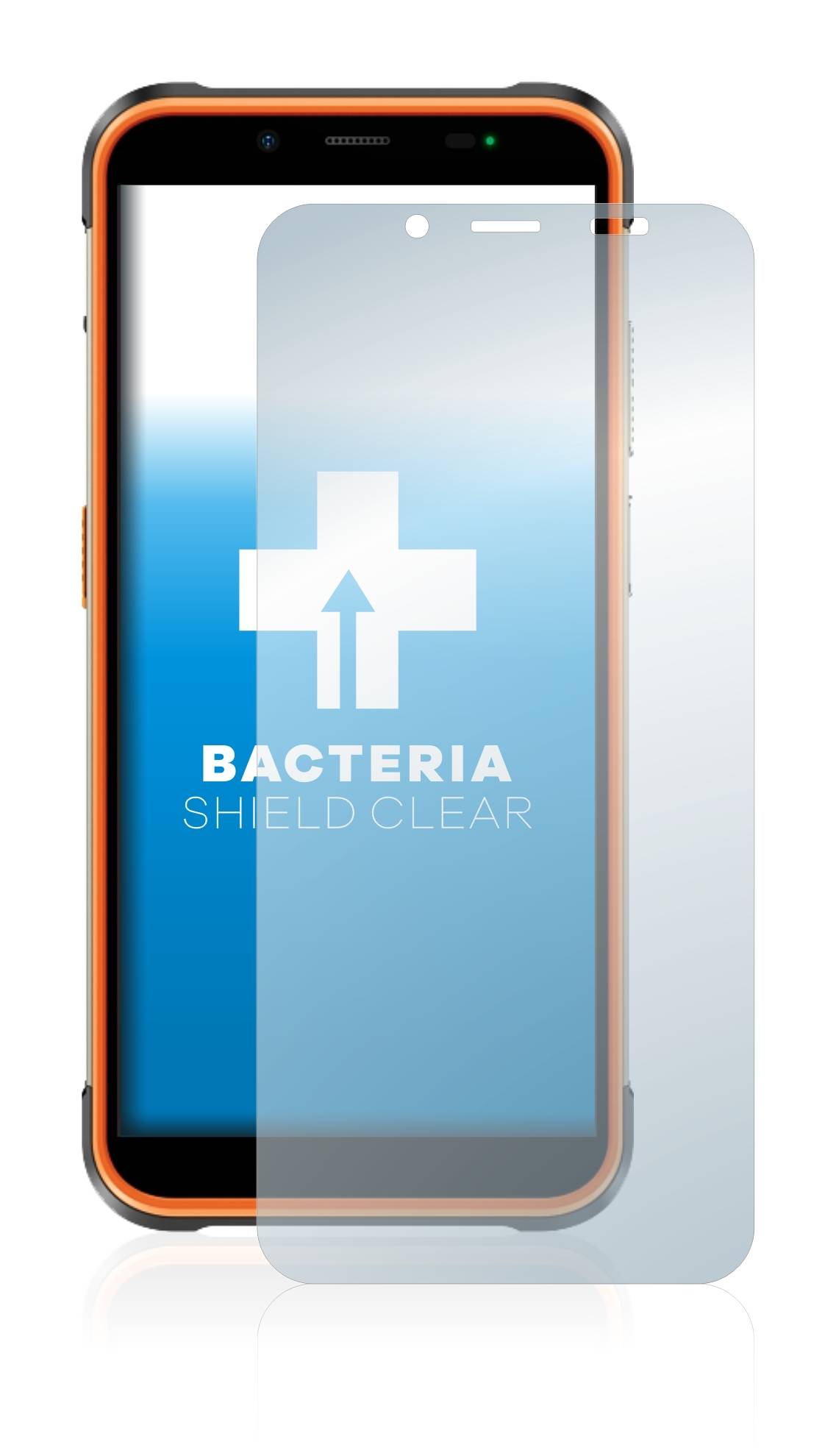 upscreen Schutzfolie für Ulefone Power Armor 16 Pro Antibakterielle Folie Klar Anti-Kratzer