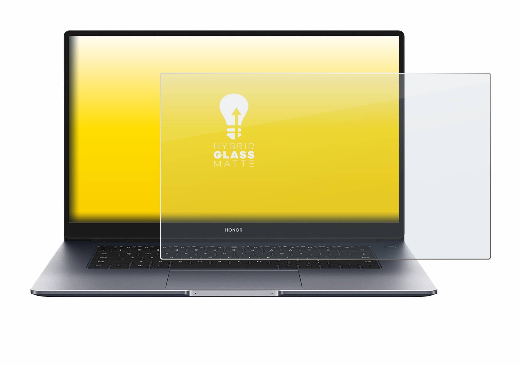 upscreen Hybrid Glass Matte Premium Schutzglas Folie für Honor MagicBook