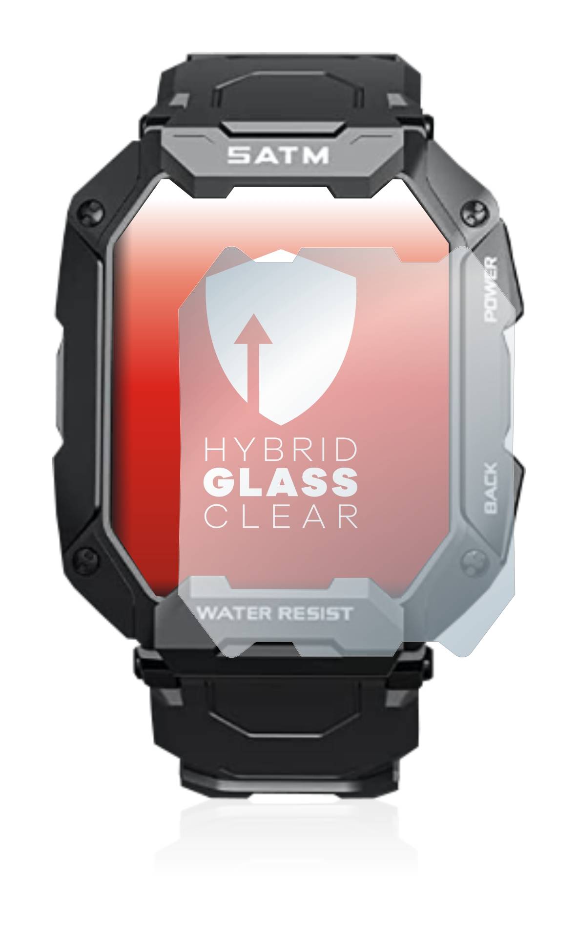 upscreen Hybrid Glass Clear Premium Schutzglas Folie für Bengux