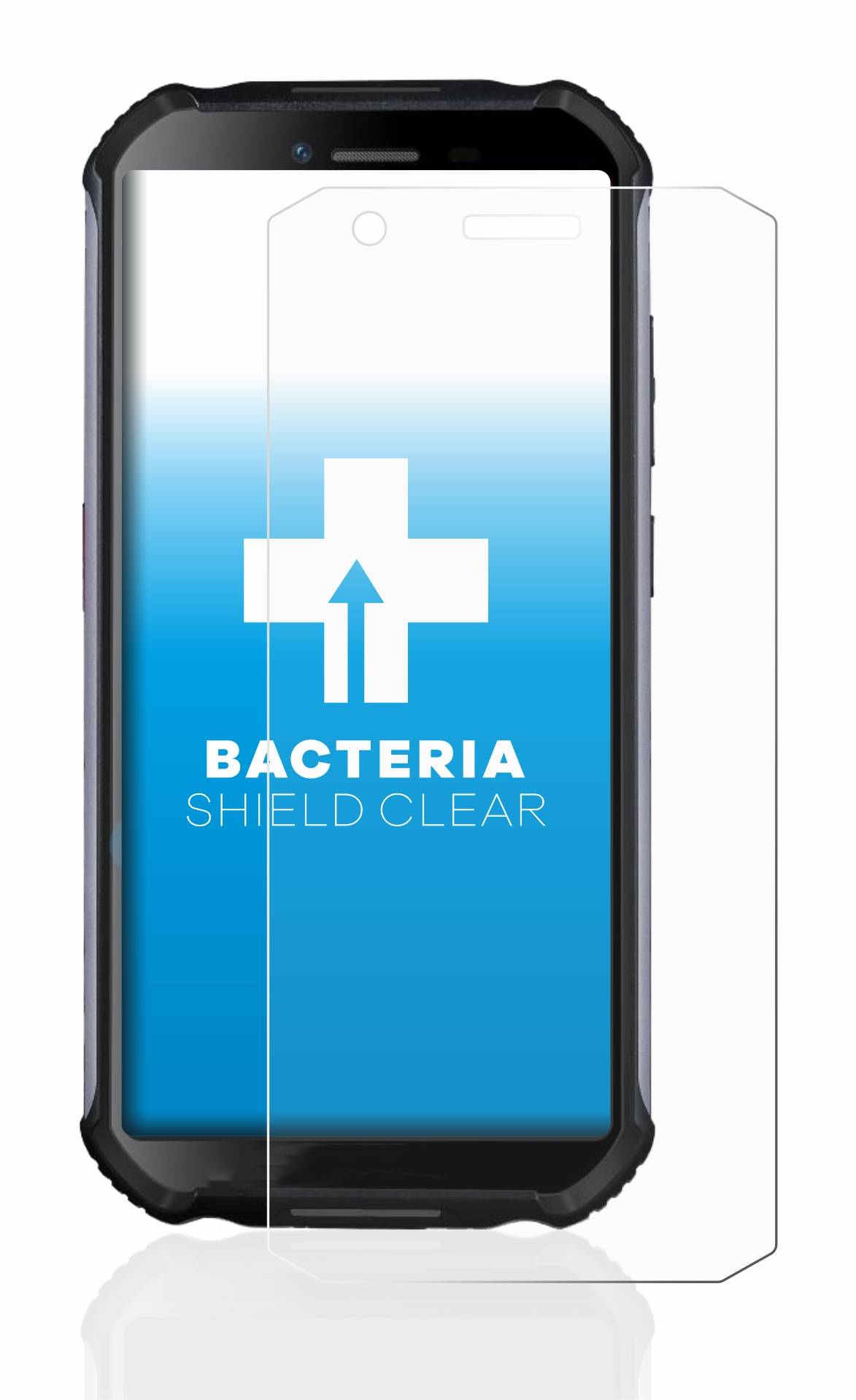 upscreen Schutzfolie für Doogee S41 Antibakterielle Folie Klar Anti-Kratzer