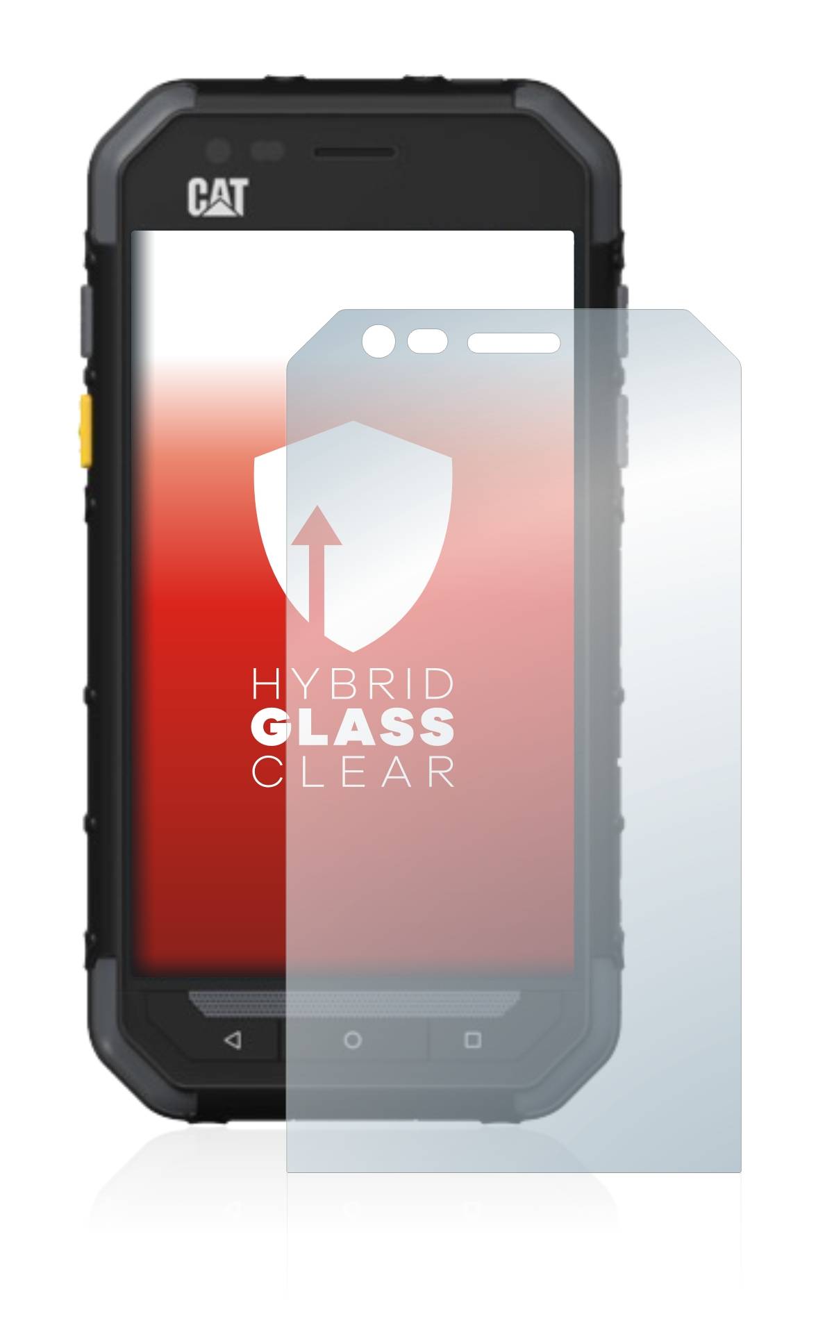 upscreen Flexible Panzerglasfolie für Caterpillar Cat S30 Schutzglas 9H Hybridglas Klar