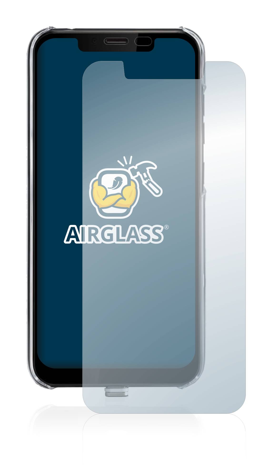 BROTECT AirGlass Flexible Schutz Glas Folie für Gigaset GS195LS Klar Transparent