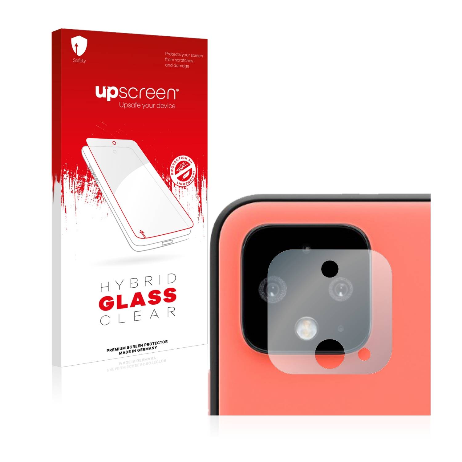 upscreen Flexible Schutz Glas Folie für Google Pixel 4 (NUR Kameraschutz) Schutzglas 9H Hybridglas Klar
