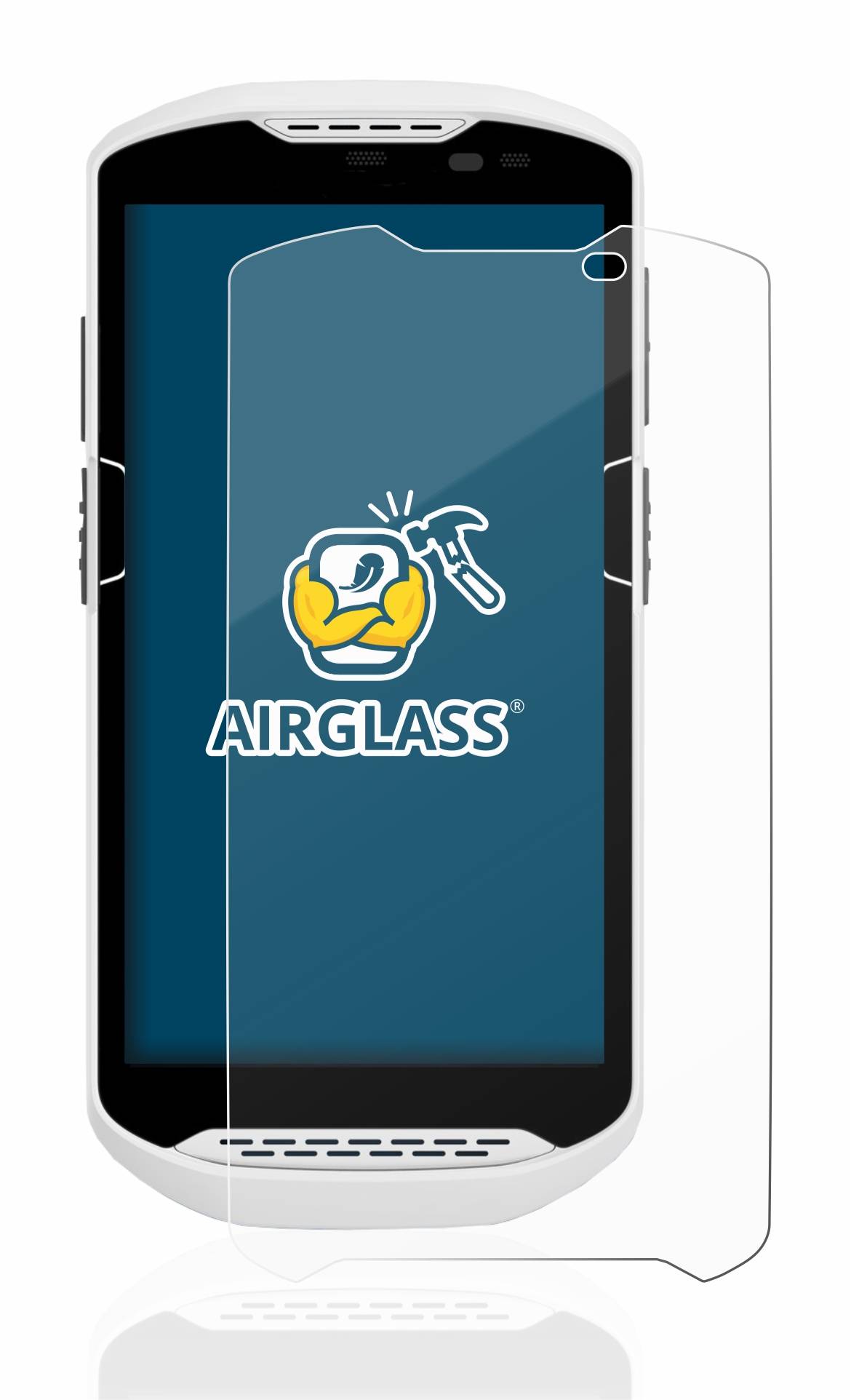 BROTECT AirGlass Flexible Schutz Glas Folie für Zebra TC57 Klar Transparent