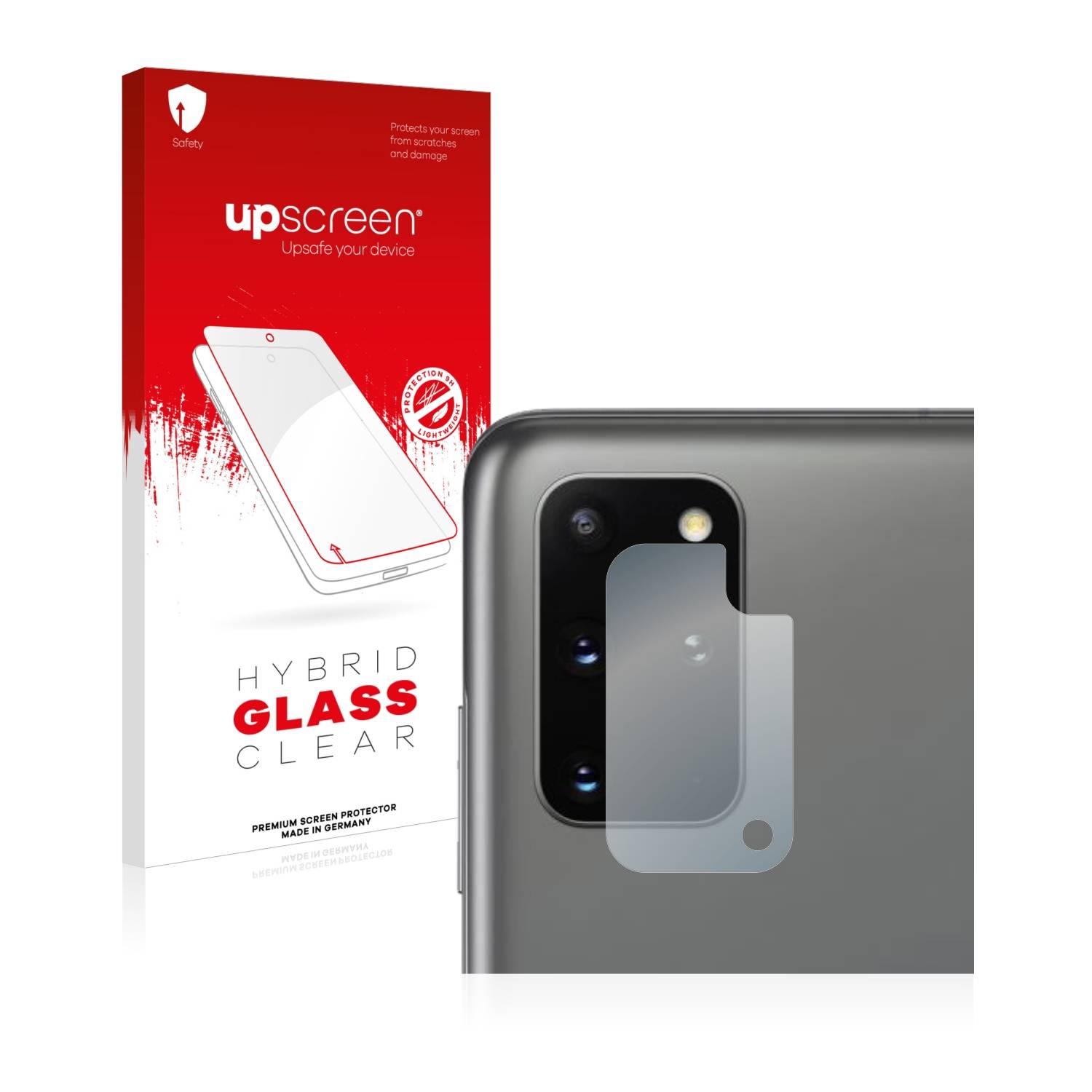 upscreen Flexible Schutz Glas Folie für Samsung Galaxy S20 Plus 5G (NUR Kameraschutz) Schutzglas 9H Hybridglas Klar