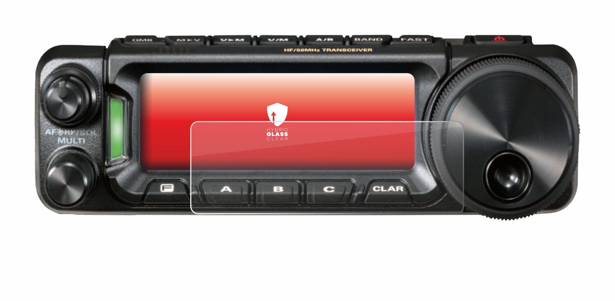 upscreen Flexible Schutz Glas Folie für Yaesu FT-891 Schutzglas 9H Hybridglas Klar
