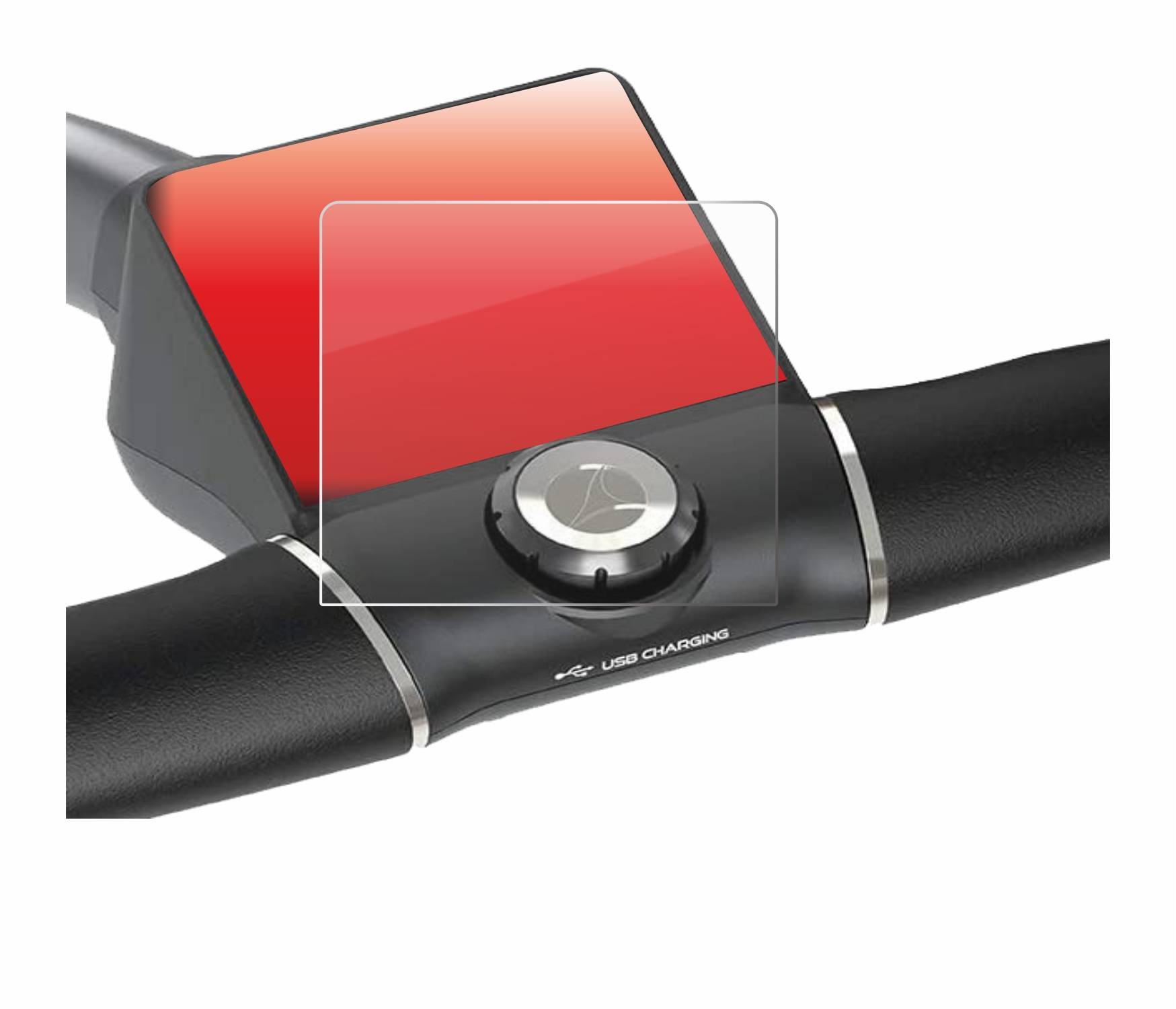 upscreen Flexible Schutz Glas Folie für Motocaddy M5 GPS Electric Trolley Schutzglas 9H Hybridglas Klar