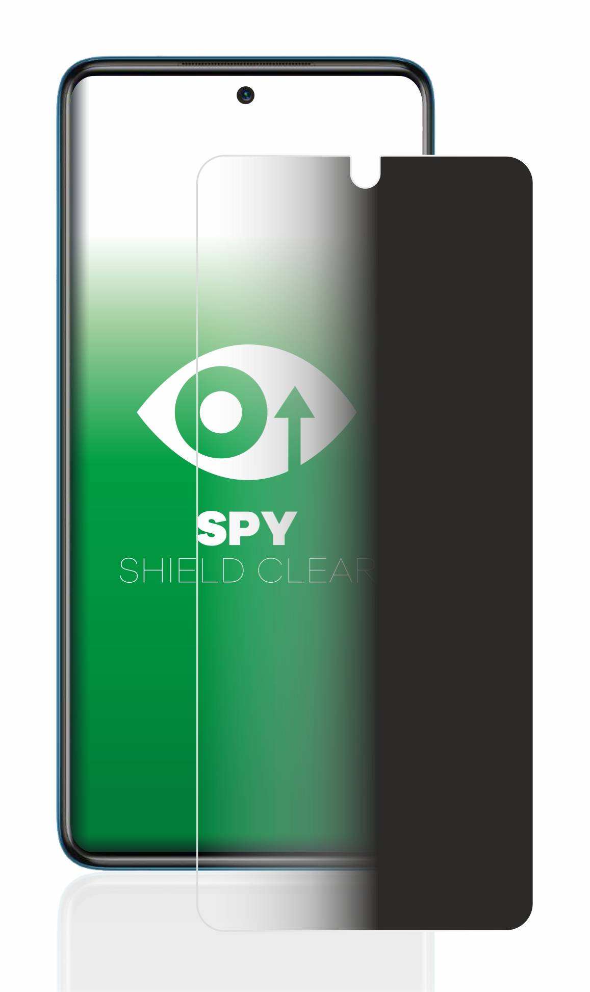upscreen Blickschutzfolie für Xiaomi Poco X3 NFC Anti-Spy Privacy Blaulichtschutz Sichtschutzfolie