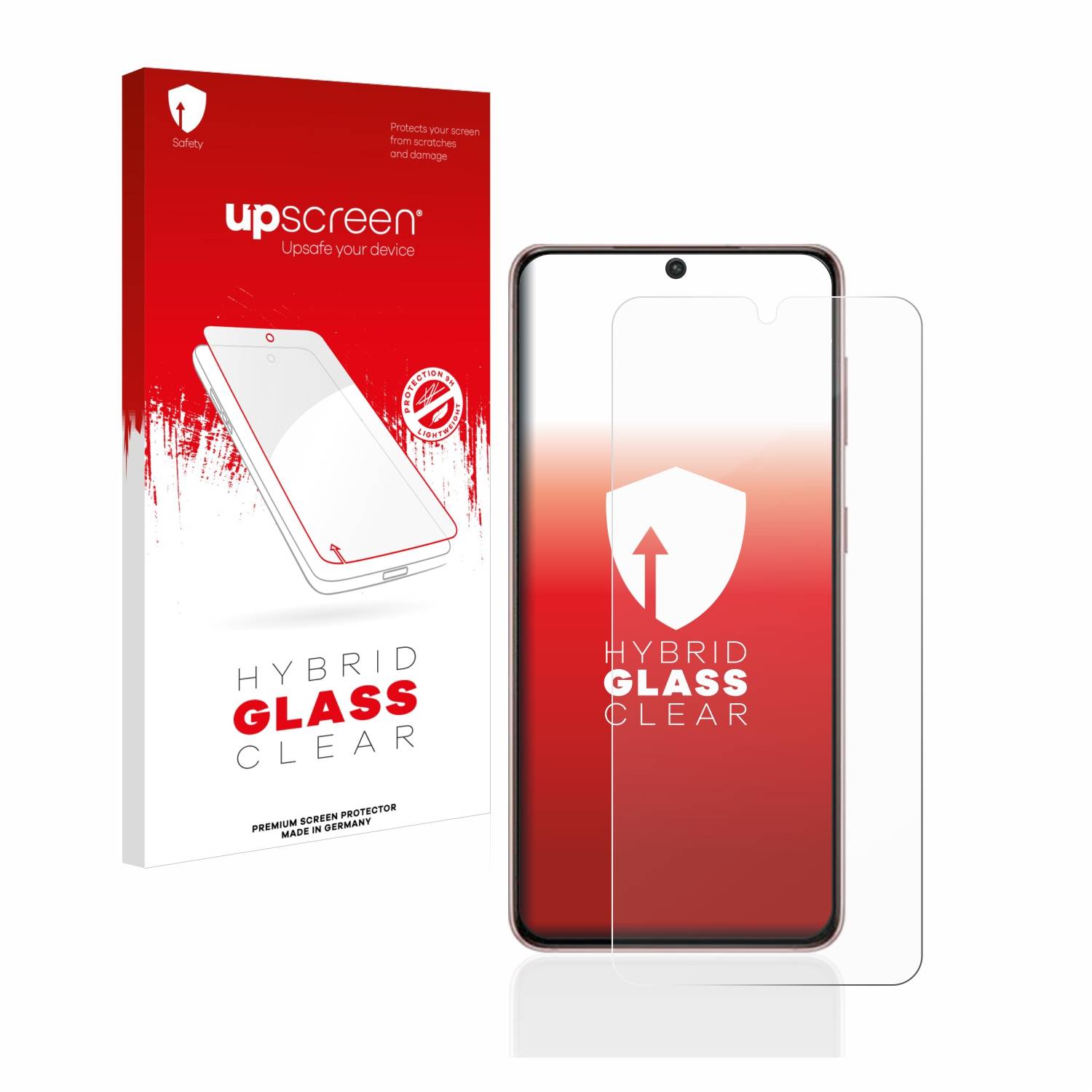 upscreen Flexible Schutz Glas Folie für Samsung Galaxy S21 / 5G Schutzglas 9H Hybridglas Klar
