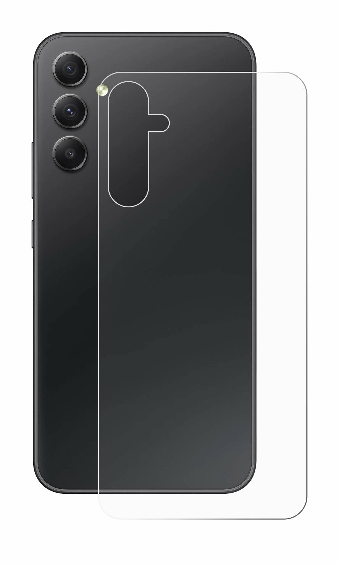 upscreen Schutzfolie für Samsung Galaxy A34 5G (Rückseite) Antibakterielle Folie Klar Anti-Kratzer