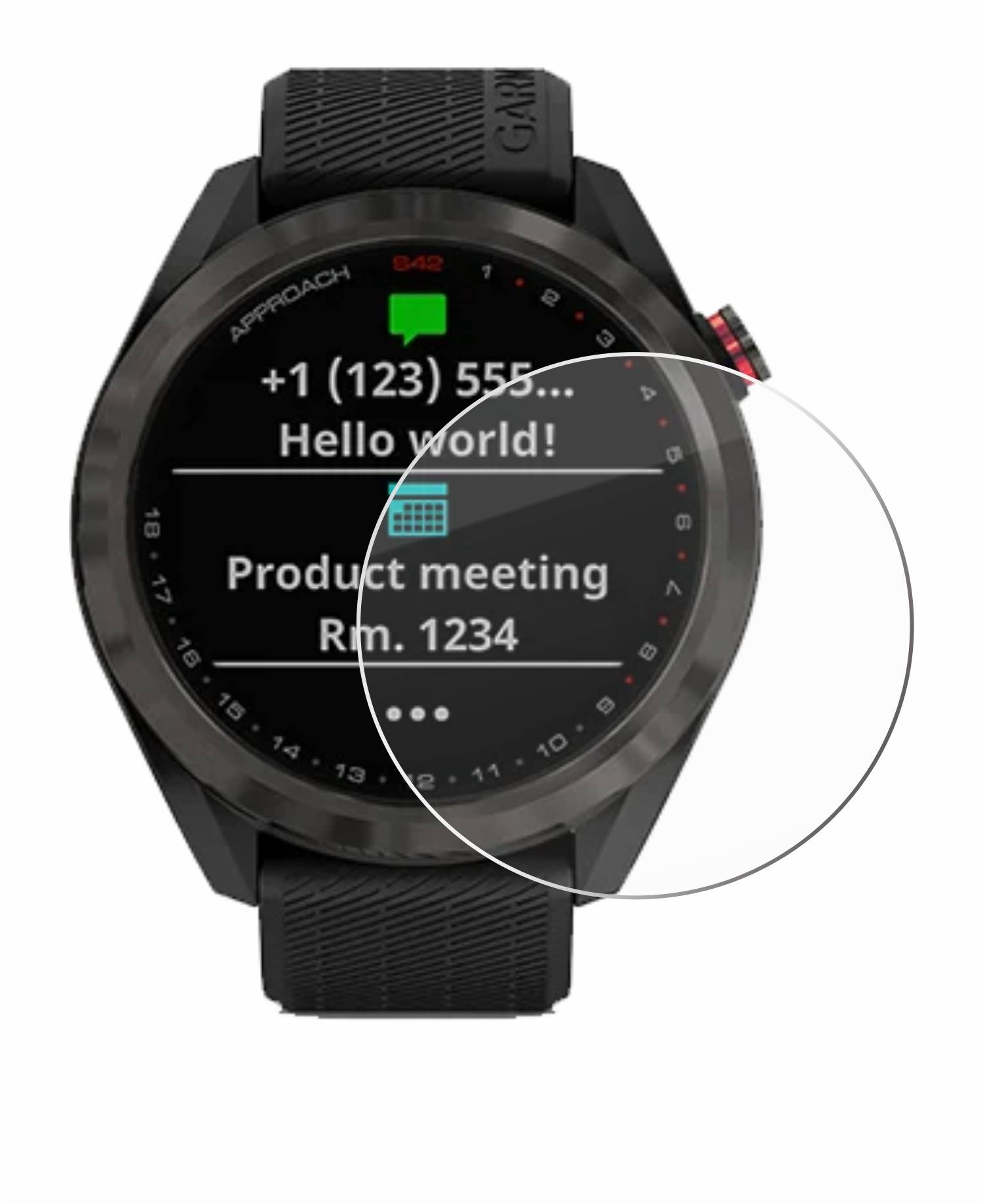 Savvies Schutzglas für Garmin Approach S42 Echtglas 9H-Härte klar