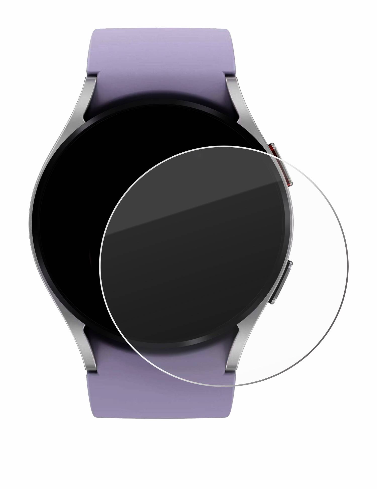 Savvies Schutzglas für Samsung Galaxy Watch 5 (40mm) Echtglas 9H-Härte klar