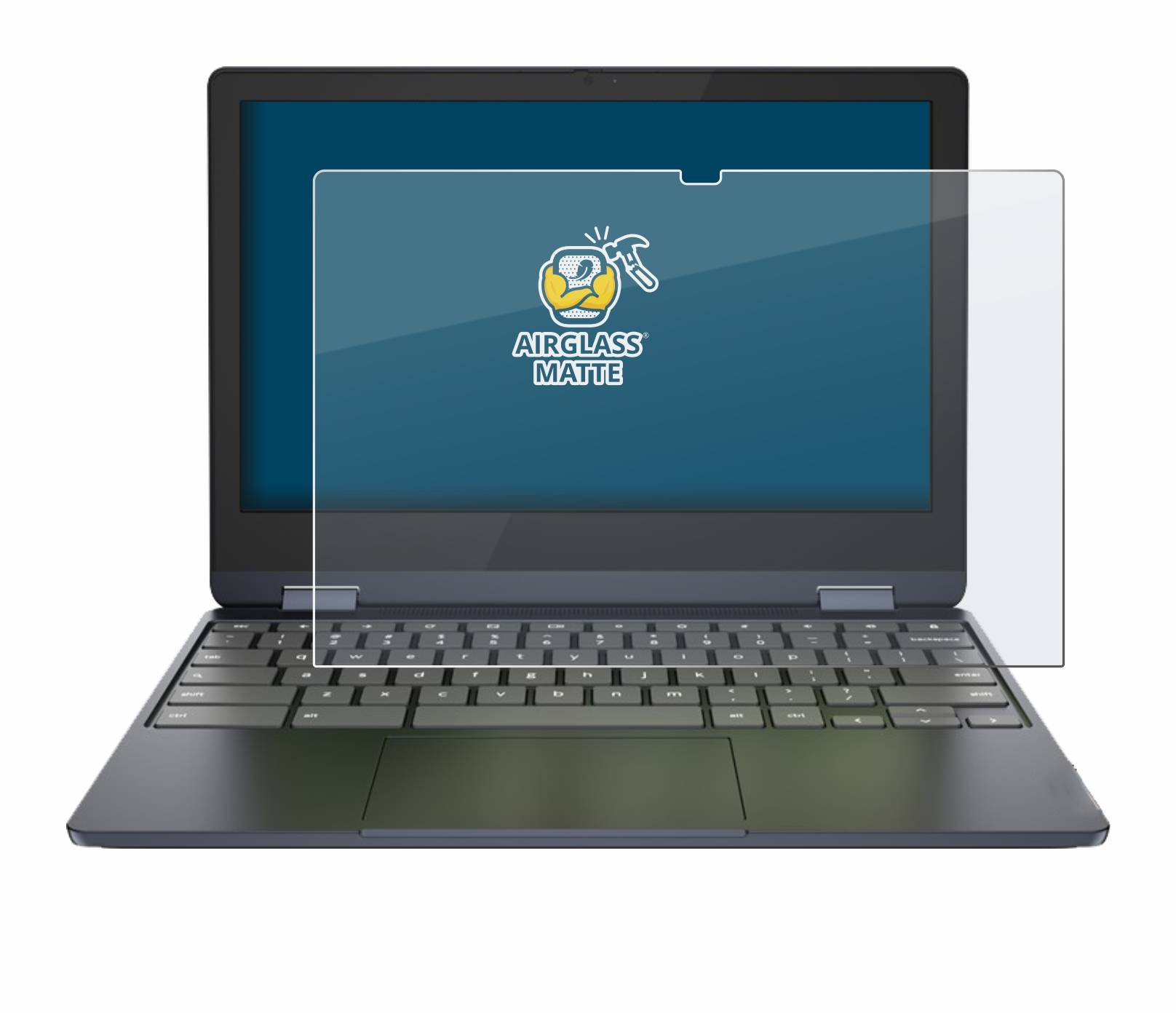 BROTECT AirGlass Matte Schutzglas Folie für Lenovo IdeaPad Flex 3 Chromebook
